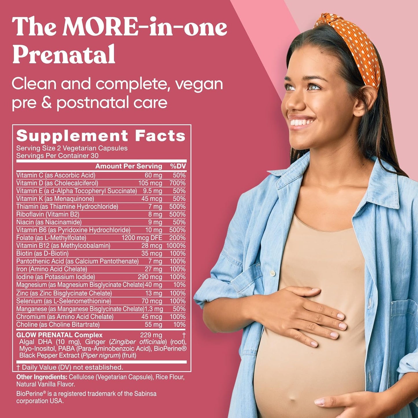 Eu Natural Prenatal Bundle: Glow Multivitamin & Momma Probiotics for Mom & Baby