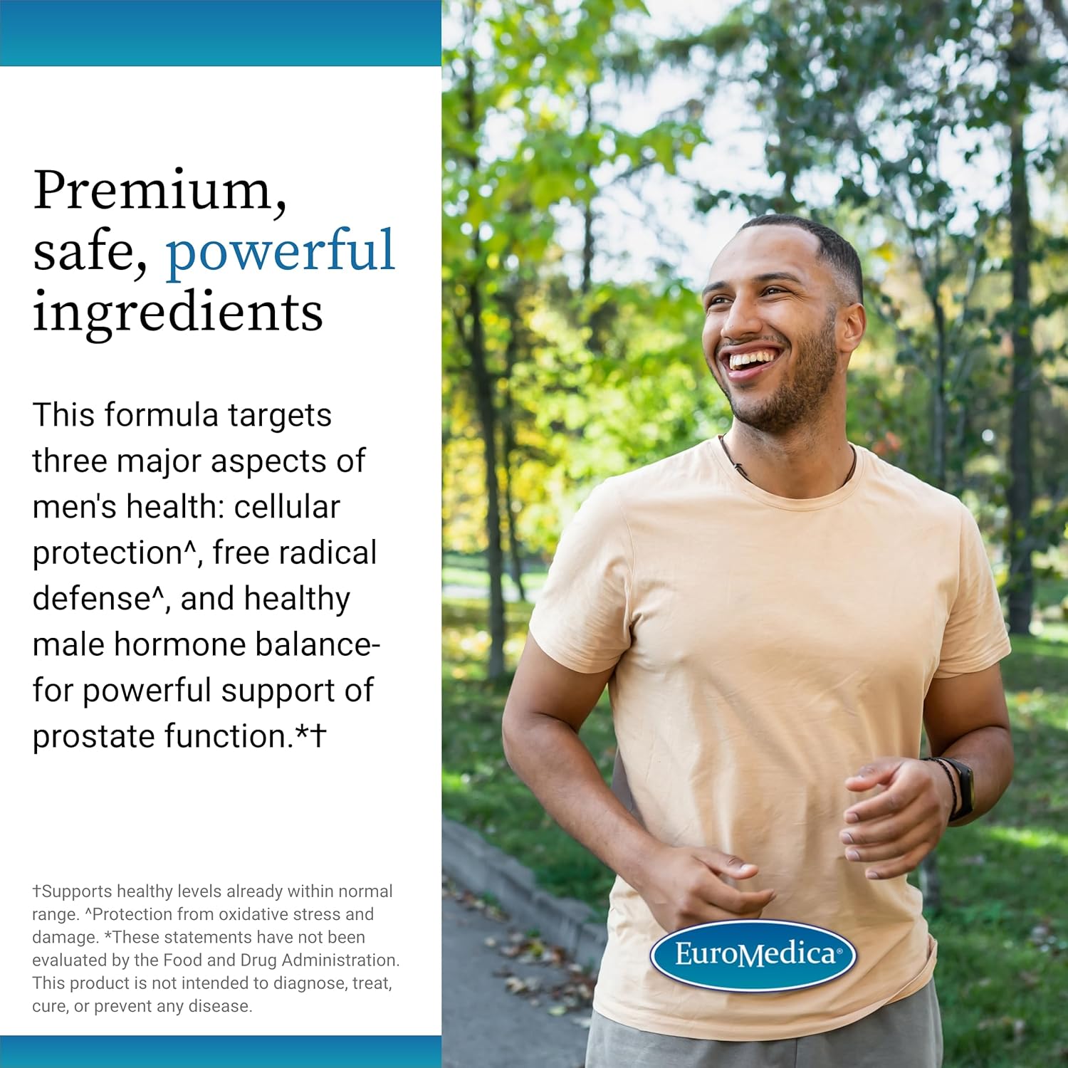 Euromedica Prostate and PSA Support - Herbal Dietary Supplement for Prostate Health - Curcumin, Turmeric, Grape Seed - 60 Softgels