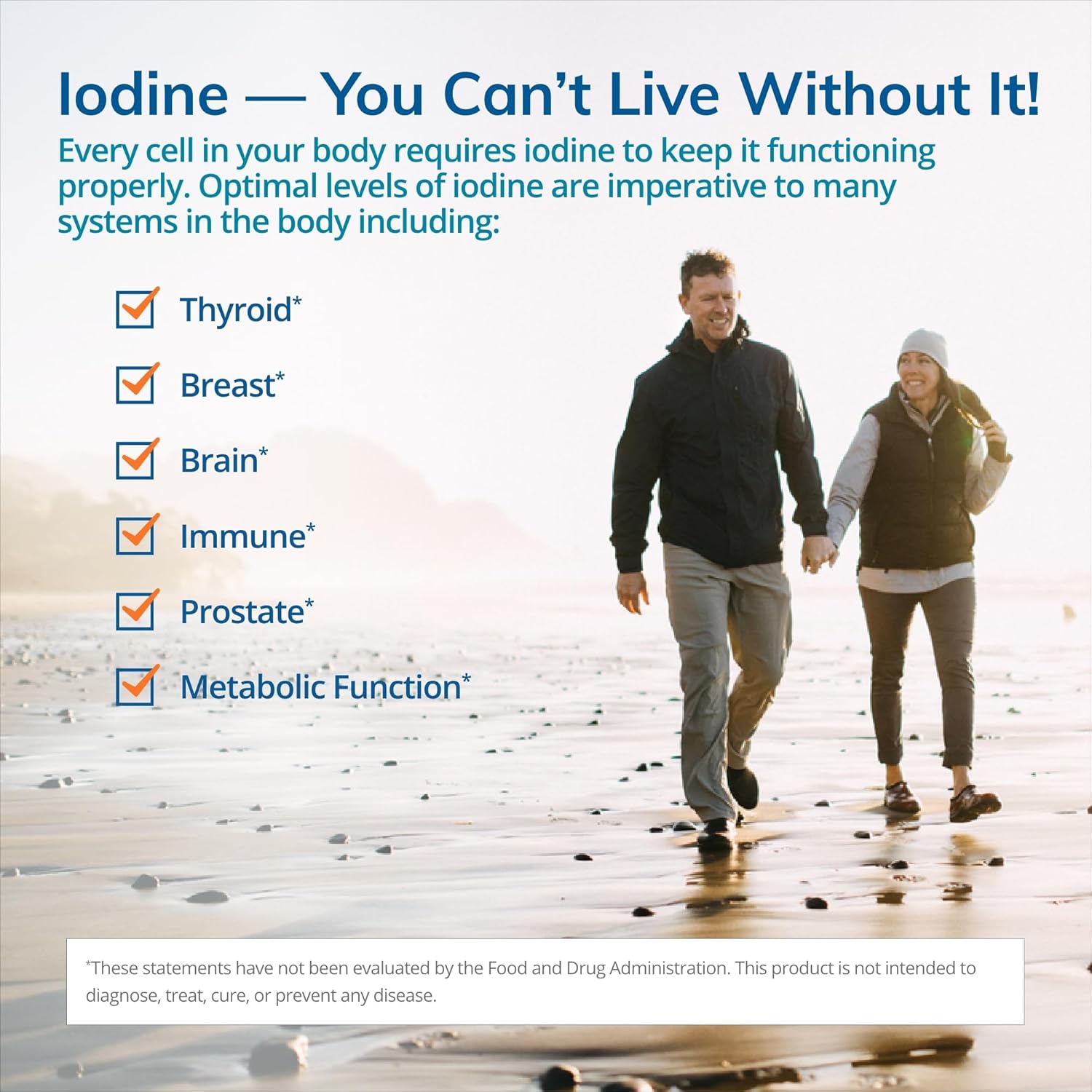 EuroMedica Tri-Iodine Capsules - 12.5mg, 90 Count (Pack of 2) - Potassium Iodide, Sodium Iodide, & Molecular Iodine - Supports Thyroid & Immune Health - 180 Servings