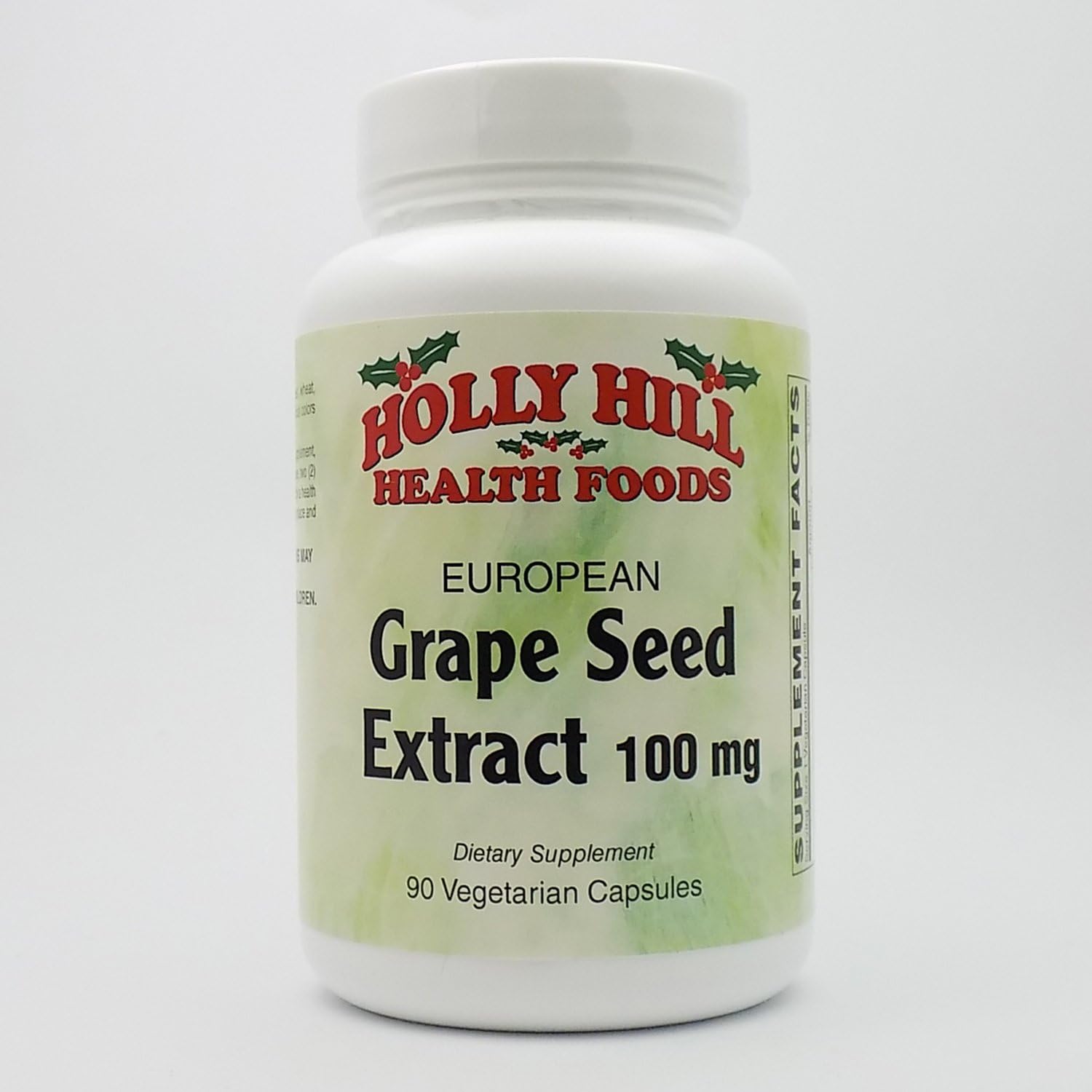 European Grape Seed Extract Capsules - 100 MG, 90 Count by Holly Hill Health Foods
