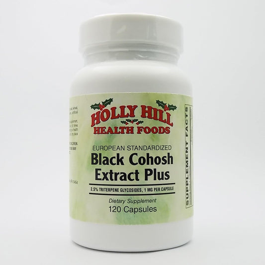European Standardized Black Cohosh Extract Plus Capsules by Holly Hill Health Foods - 120 Count