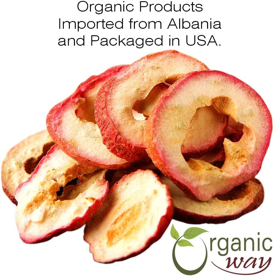 European Wild-Harvest Organic Hawthorn Berries - Cut & Sifted, Non GMO, Gluten Free (1LB/16OZ)