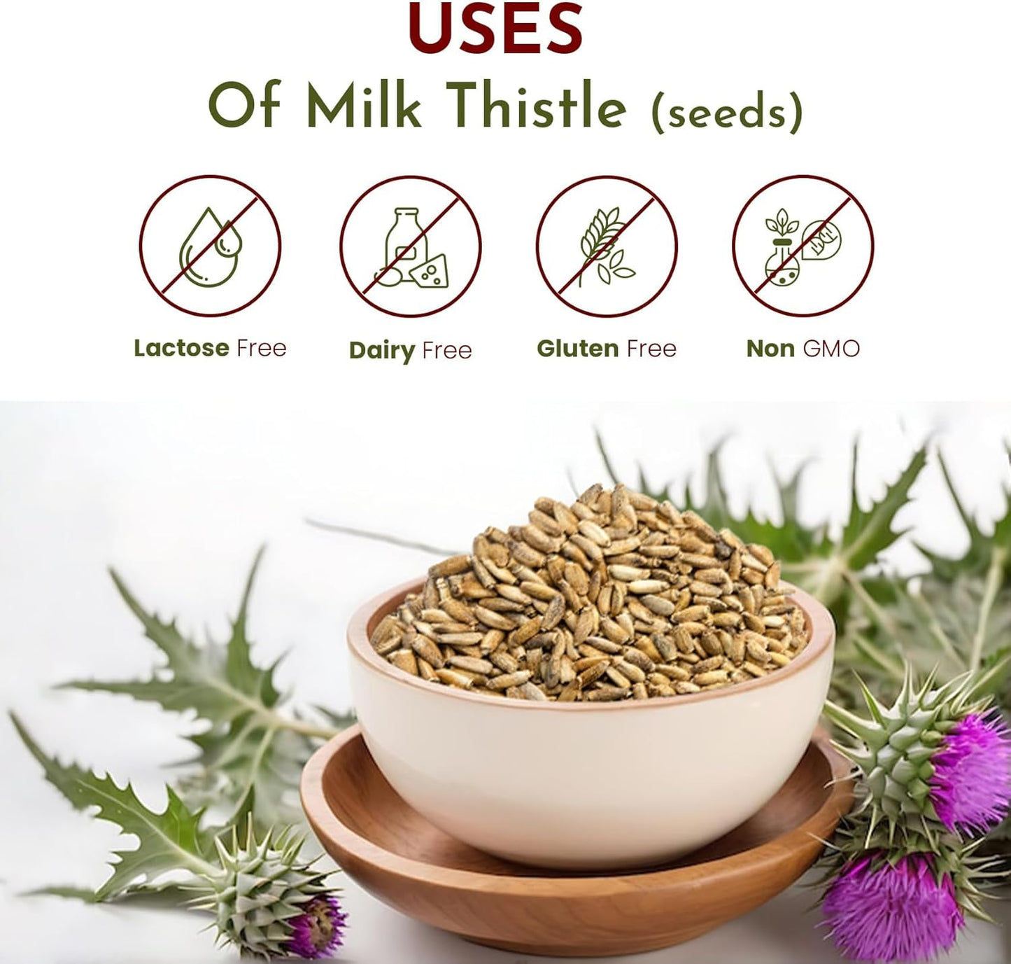 European Wild-Harvested Organic Milk Thistle Seeds - Kosher & Vegan, Non-GMO, Gluten Free, USDA Certified - 4 Oz from Albania