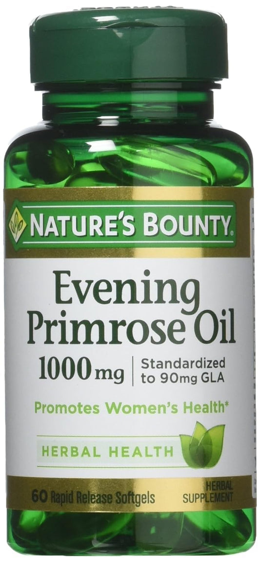 Evening Primrose Oil 1000mg Softgels - Triple Pack of 180 Capsules by Nature's Bounty