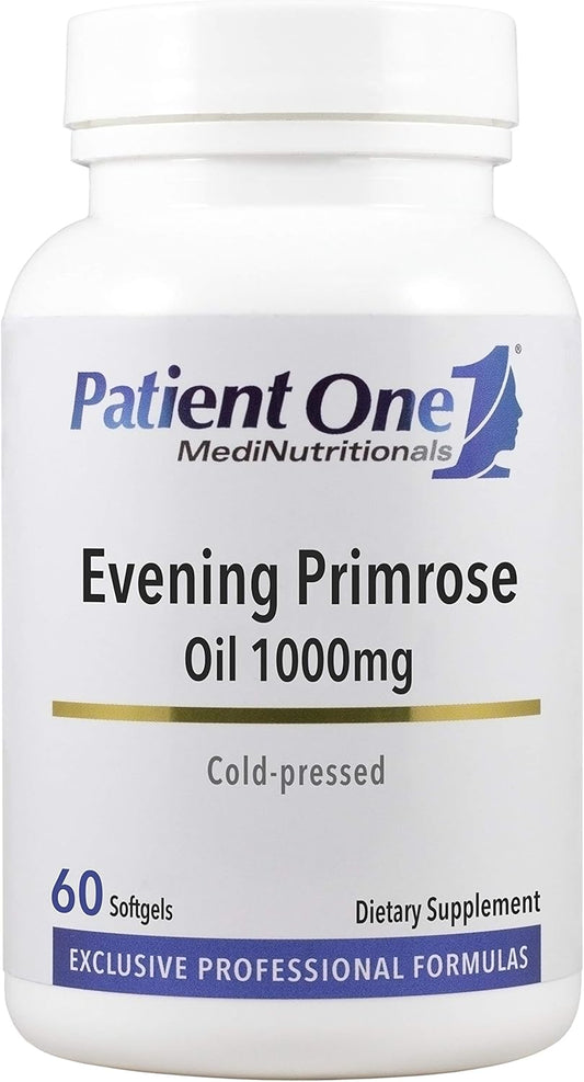 Evening Primrose Oil 1000mg Softgels | Supports Healthy Skin & Joints | Solvent-Free & Cold-Pressed | 60 Count