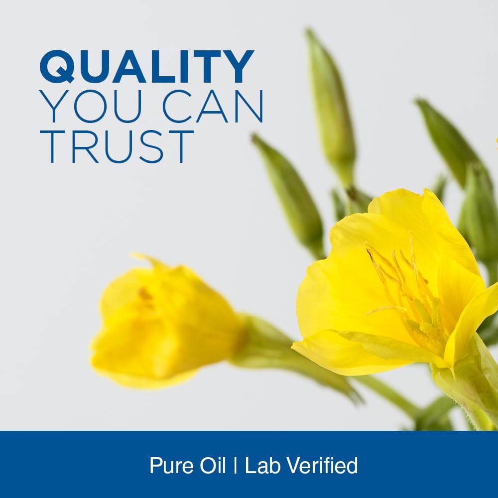 Evening Primrose Oil 1300mg Capsules - Women's Health Support Supplement for PMS, Menopause, and Skin - 60 Count