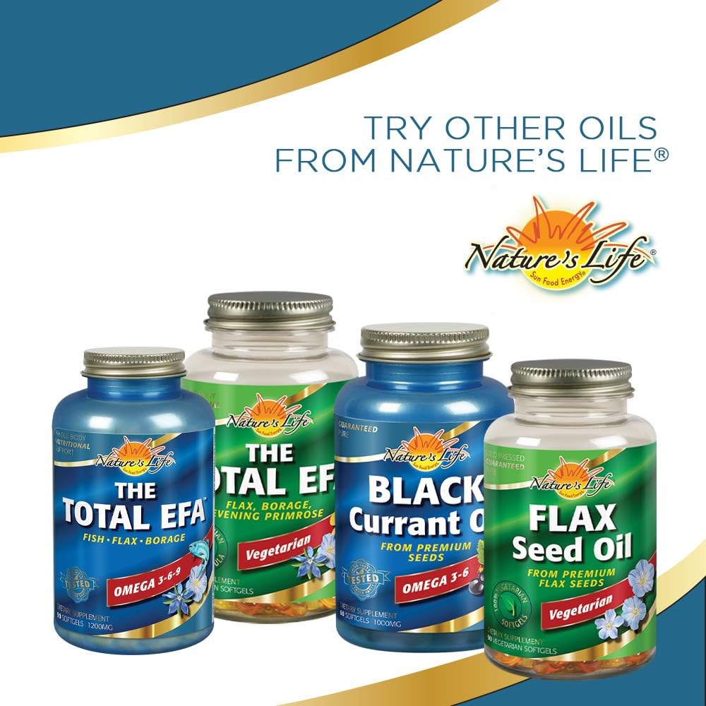 Evening Primrose Oil 1300mg Capsules - Women's Health Support Supplement for PMS, Menopause, and Skin - 60 Count