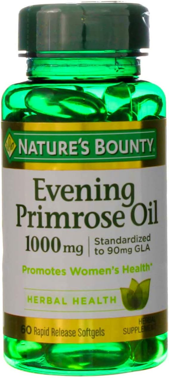Evening Primrose Oil Softgels - 1000 mg, 60 Count by Nature's Bounty