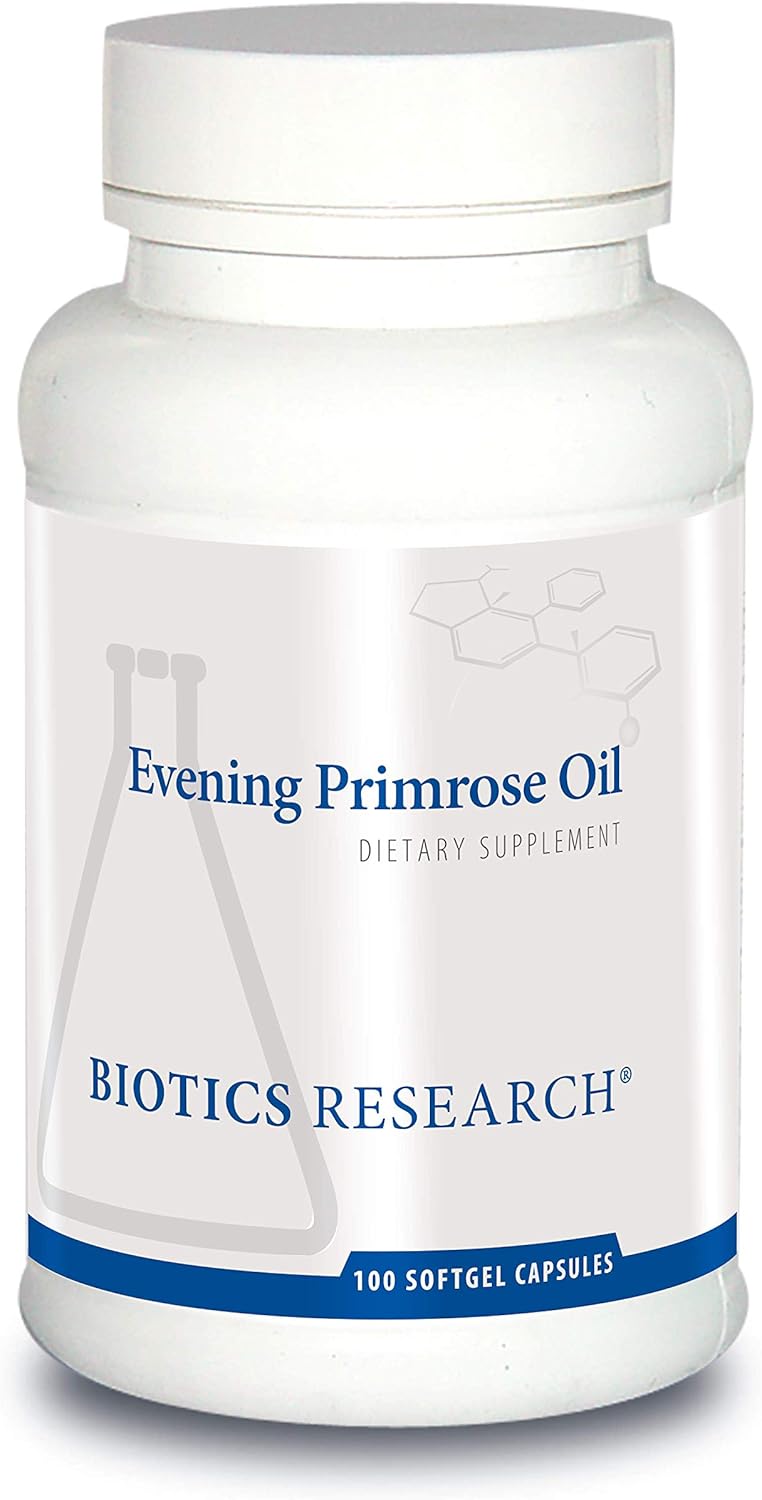Evening Primrose Oil Softgels for Cardiovascular, Neurological, and Women's Health, Rich in GLA and Linoleic Acid, 100 Count