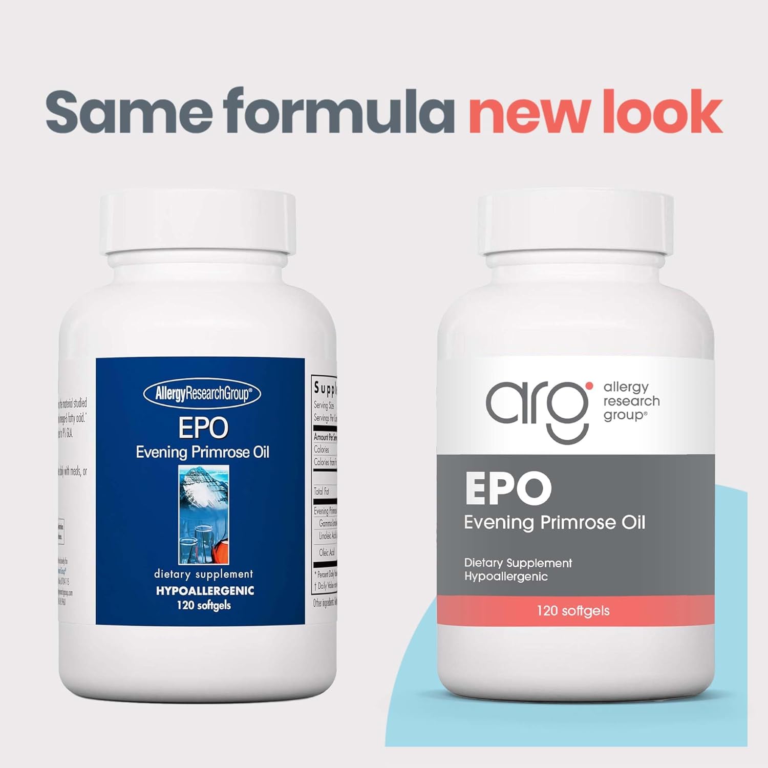 Evening Primrose Oil Supplement for Dry Eyes - Omega-6, GLA, 500mg - 120 Count by Allergy Research Group