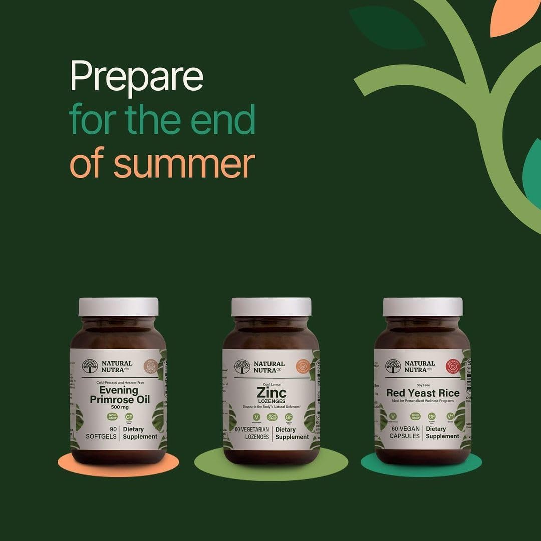 Evening Primrose Oil Supplement for Pain Relief, Nerve & Heart Health, Skin Clarity - 500mg, 180 Softgels