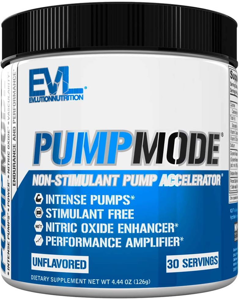 Evlution Nitric Oxide Booster Powder for Muscle Recovery and Growth - Pre Workout Supplement with Glycerol and Betaine for Endurance - Stim Free Drink