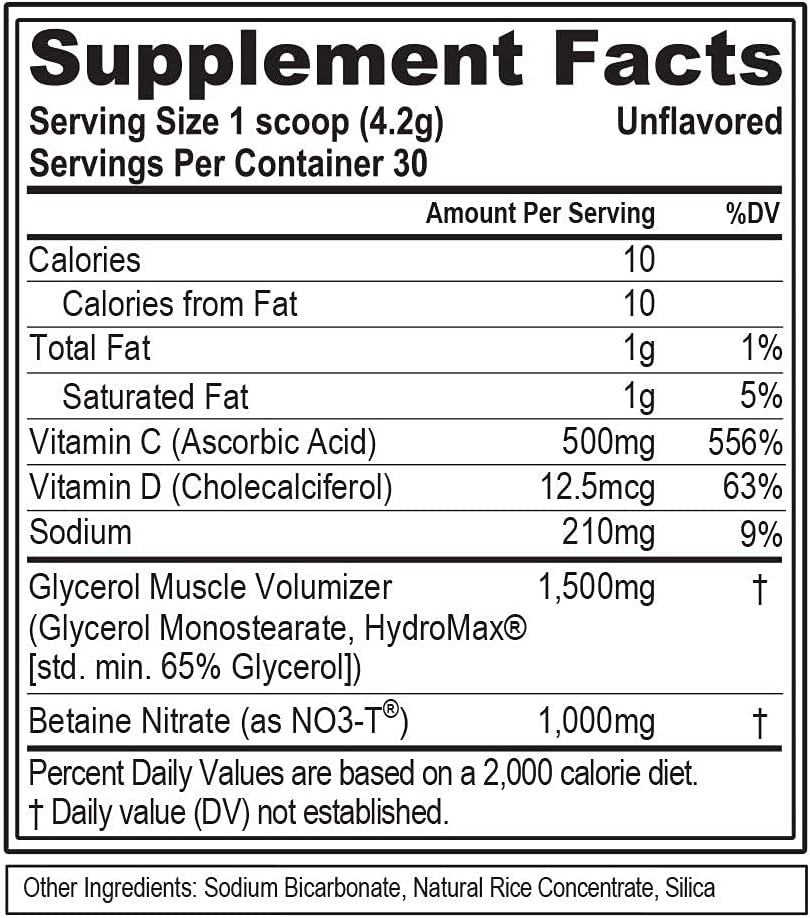 Evlution Nitric Oxide Booster Powder for Muscle Recovery and Growth - Pre Workout Supplement with Glycerol and Betaine for Endurance - Stim Free Drink