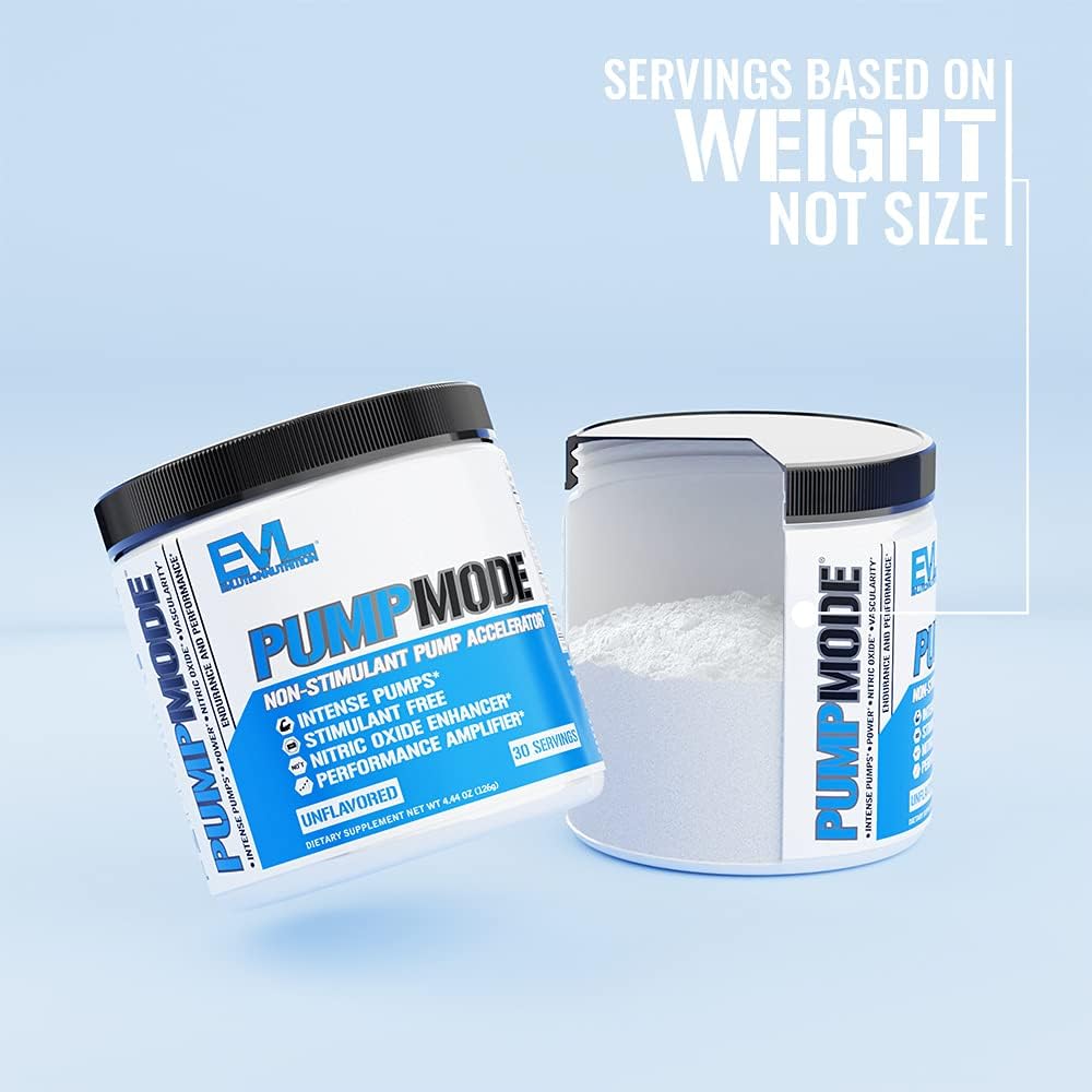 Evlution Nitric Oxide Booster Powder for Muscle Recovery and Growth - Pre Workout Supplement with Glycerol and Betaine for Endurance - Stim Free Drink