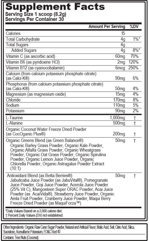 Evlution Nutrition HYDRAMINO Complete Hydration Multiplier with Electrolytes, Vitamins, Aminos, Coconut Water - 30 Servings, Fruit Punch Flavor