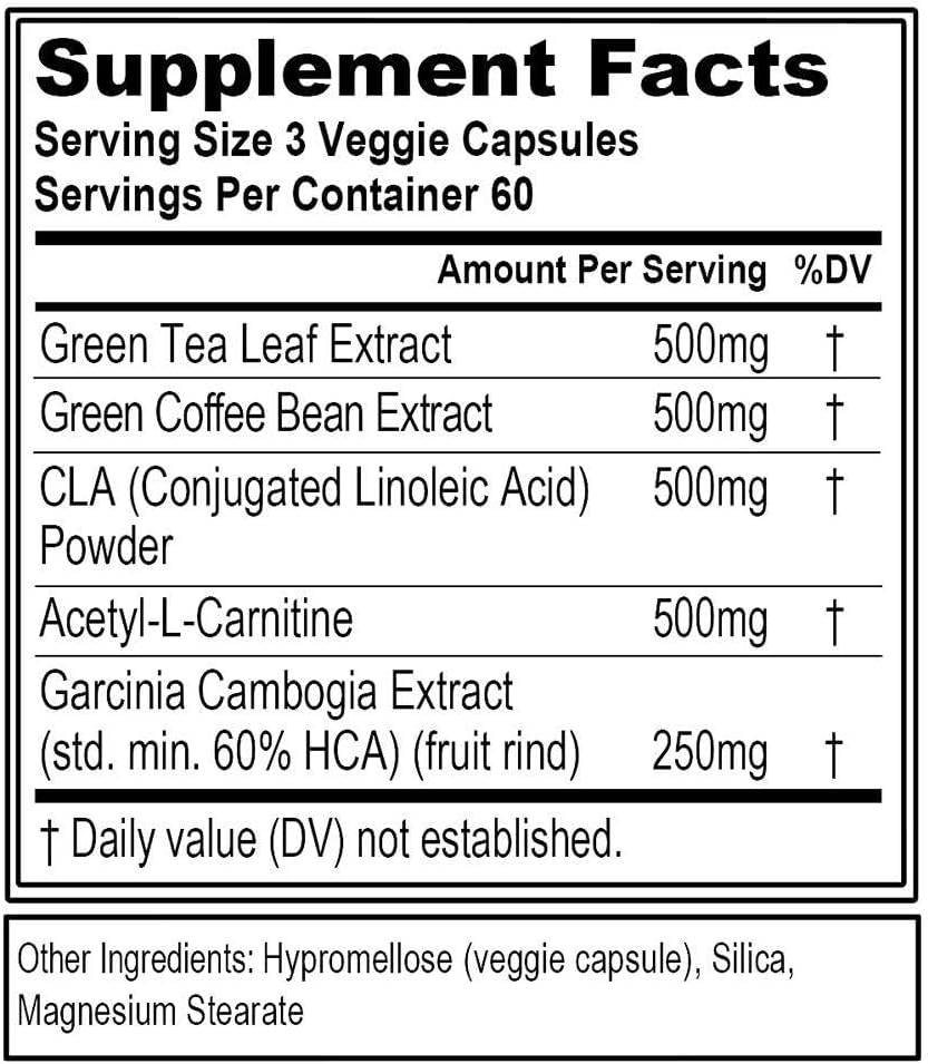 Evlution Nutrition LeanMode Weight Loss Support Pills - Premium Appetite and Metabolism Booster for Men and Women - Includes Green Coffee Bean Extract, CLA, and Garcinia Cambogia - 60 Servings