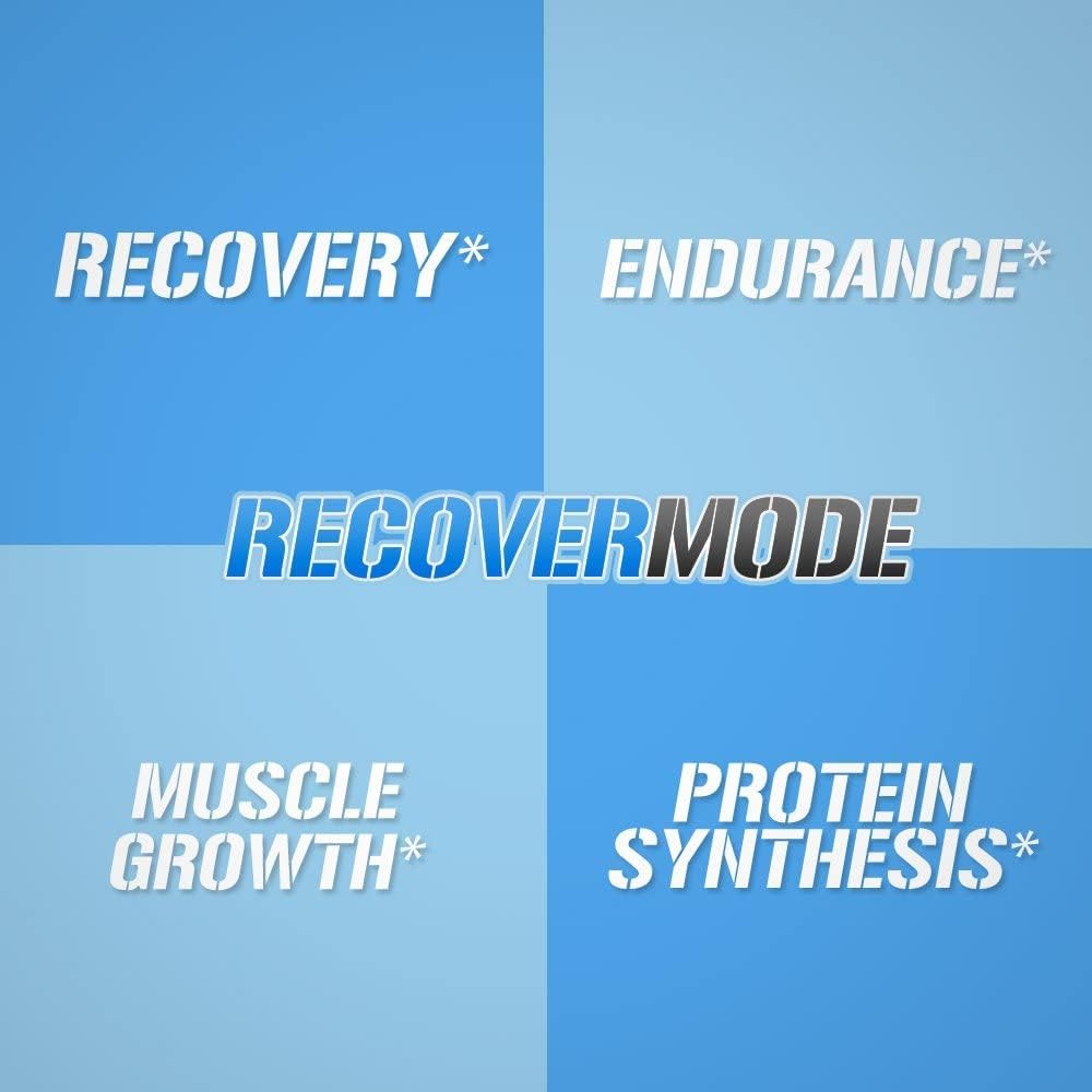 Evlution Nutrition Recover Mode: Post-Workout Supplement with BCAAs, Immunity Support, Vitamins, Electrolytes, and More - Blue Raz, 30 Servings