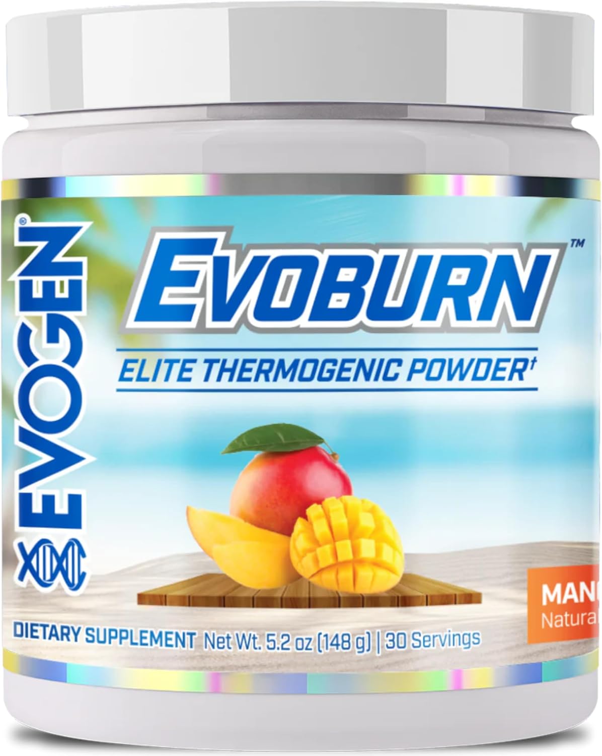 Evogen Evoburn Mango - Advanced Thermogenic Healthy Weight Support with MitoBurn & Caffeine | Energy, Focus, Appetite Control | Metabolism Booster for Men & Women | 30 Servings