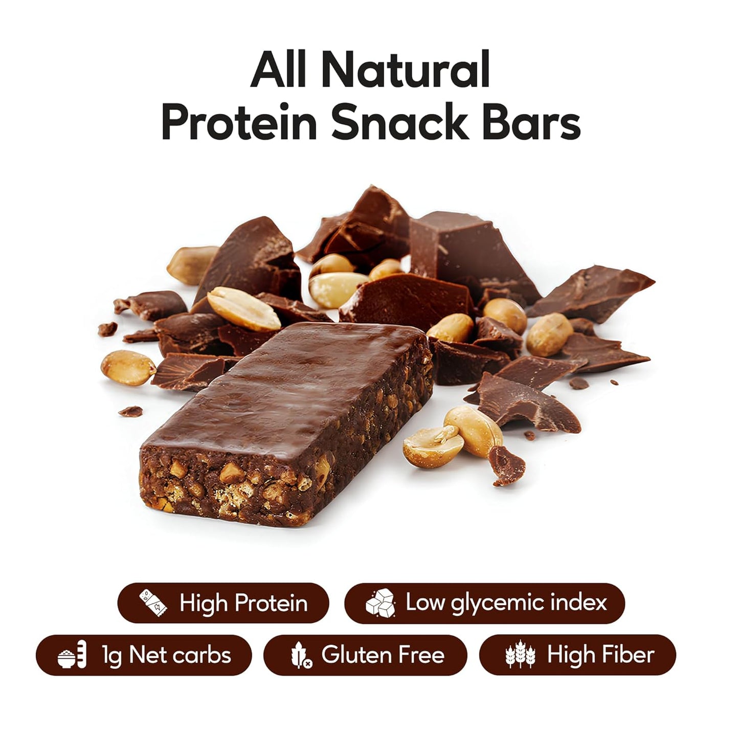 Extend Nutrition High Protein Sugar Free Bars for Hunger Control & Steady Energy - Variety Pack of 12, Keto & Diabetic Friendly