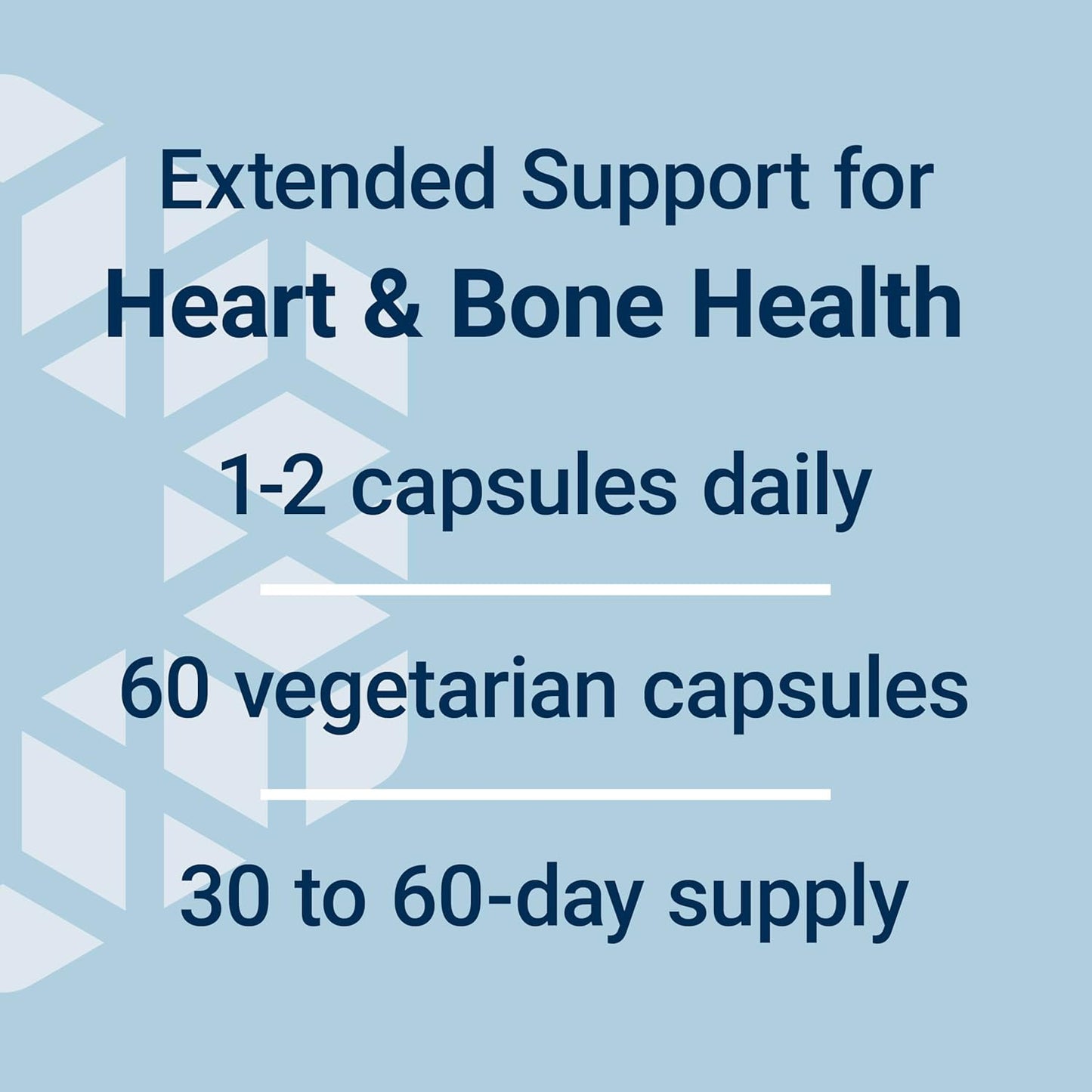 Extend-Release Magnesium Capsules for Heart & Bone Health - Bioavailable Formula, Gluten-Free, Non-GMO, Vegetarian - 60 Count