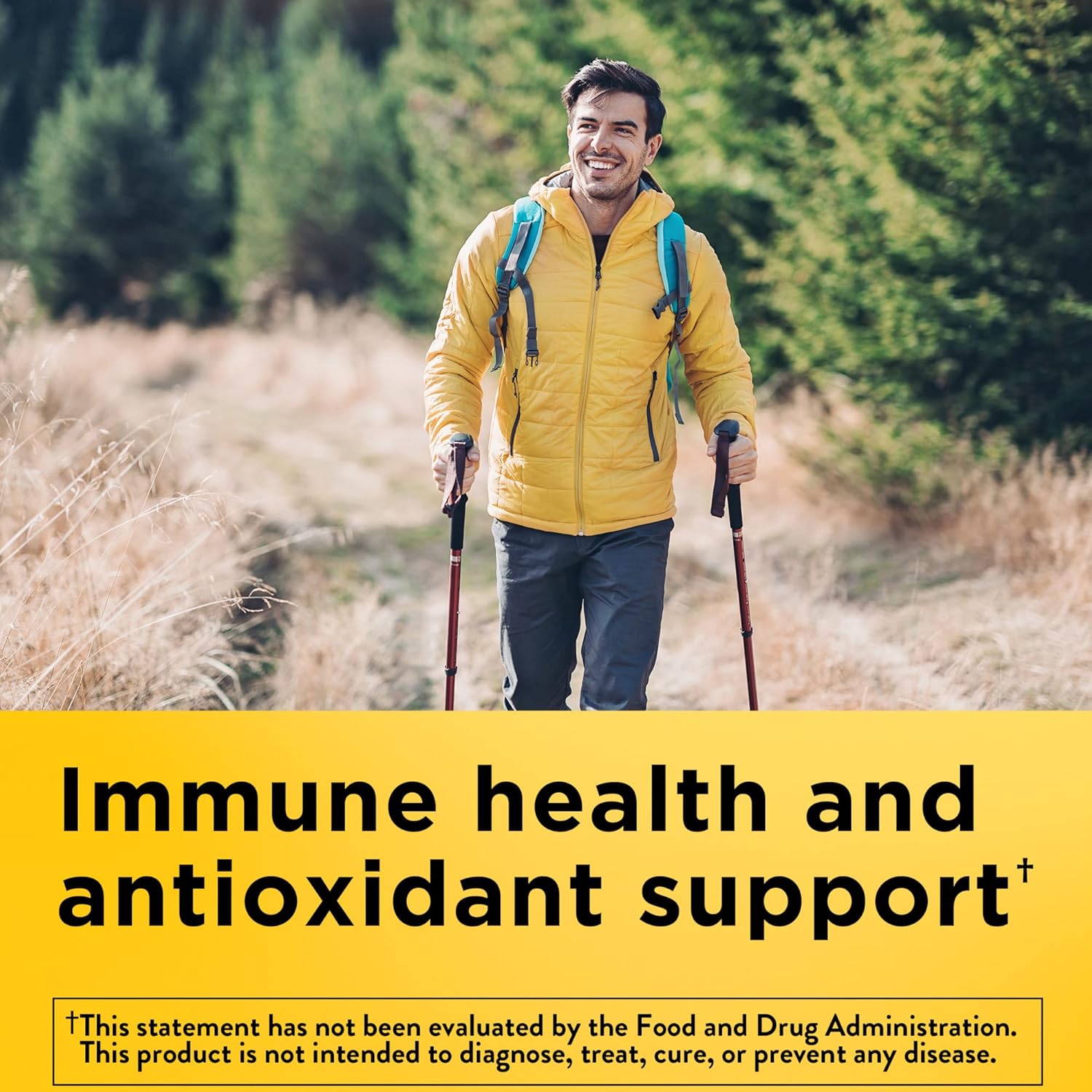 Extra Strength 30 mg Zinc Gummies for Immune Health and Antioxidant Support - 60 Count