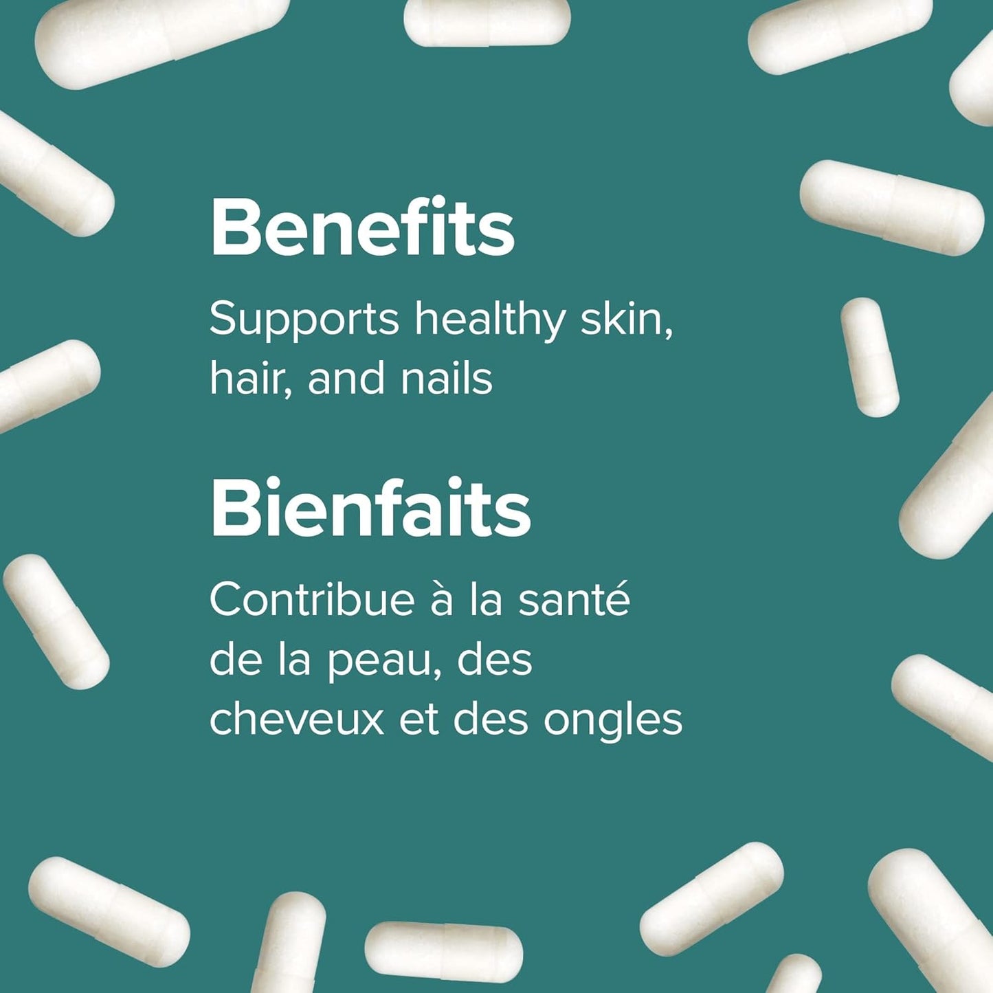 Extra Strength Biotin 10,000 mcg Supplement by Webber Naturals - 120 Capsules