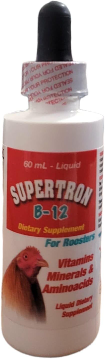 Extra Strength Fanpet Supertron B-12 Supplement for Roosters - Boost Performance and Health