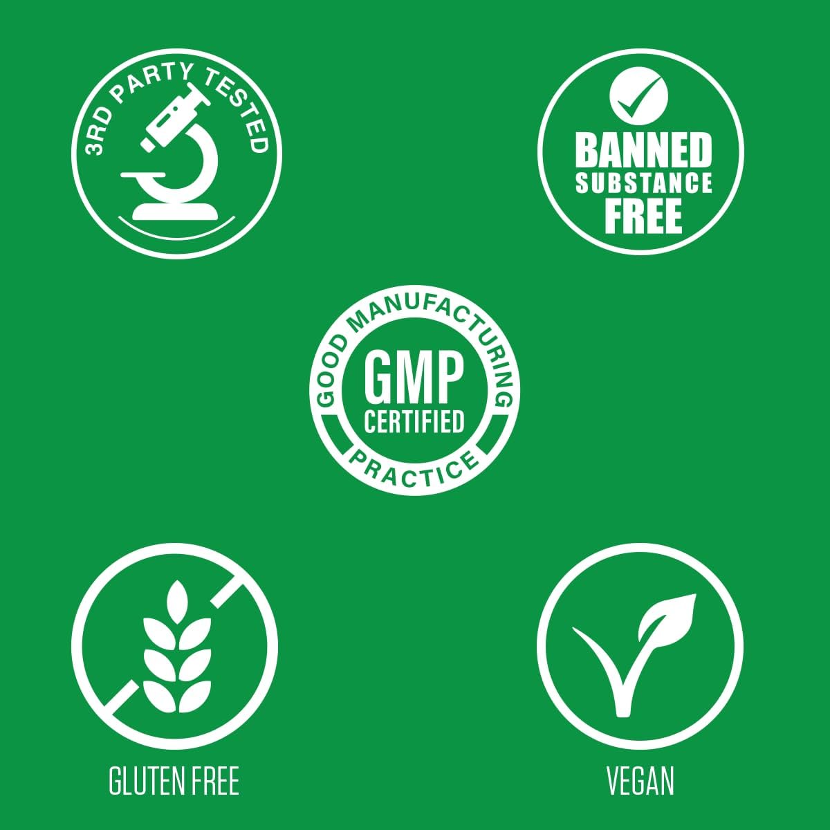 Extra Strength Garcinia Cambogia Supplement with Potassium, Calcium, & Chromium - Boost Energy & Stamina - 60 Vegan Capsules