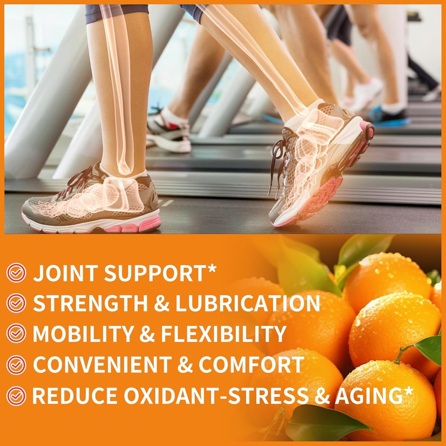 Extra Strength Glucosamine Chondroitin Gummies with MSM, Elderberry - Joint & Immune Support (2 Pack)