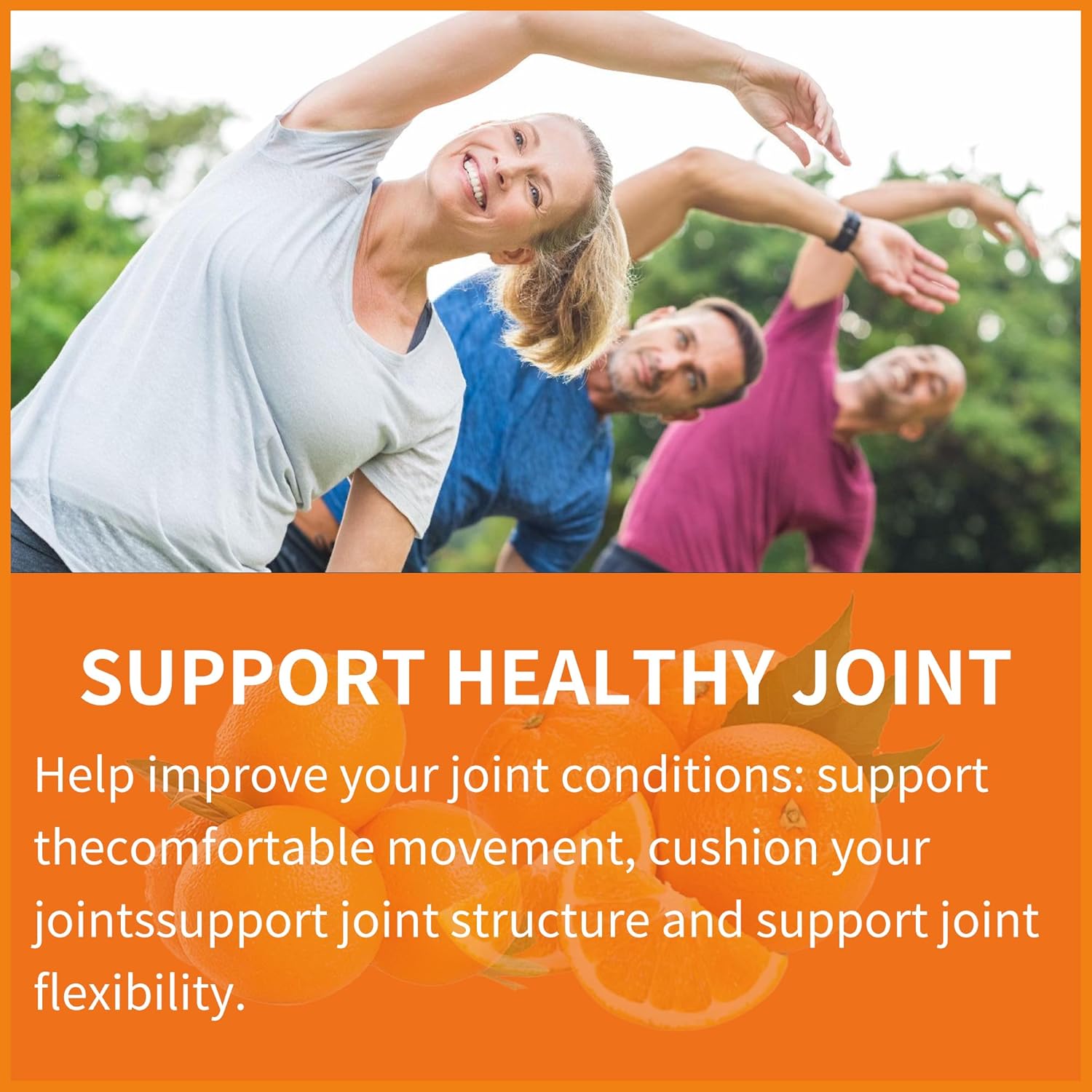 Extra Strength Glucosamine Chondroitin Gummies with MSM, Elderberry - Joint & Immune Support (2 Pack)