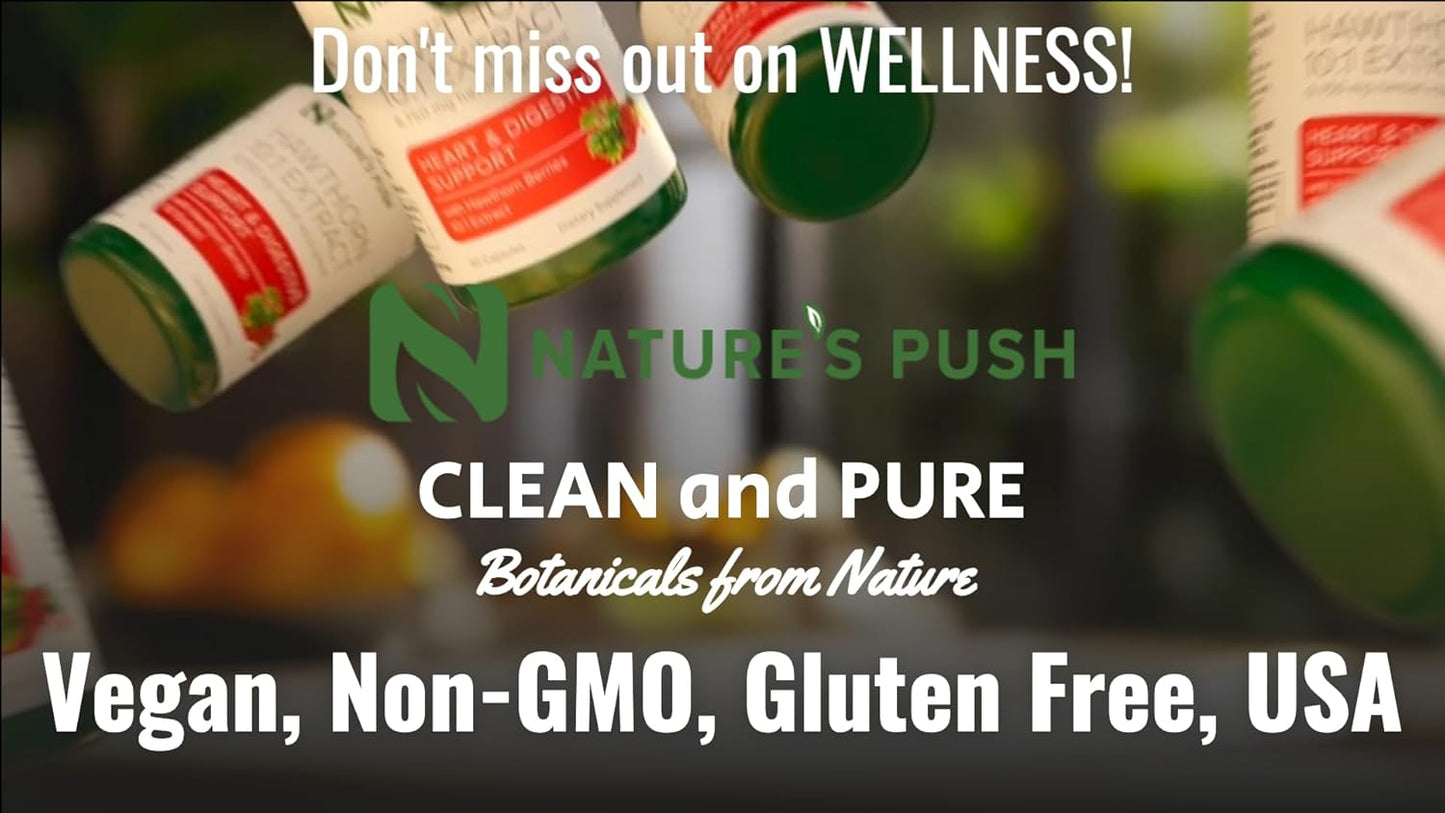 Extra Strength Hawthorn Berry Capsules for Digestion, Heart Health, and Glycemic Support - 10:1 Extract - Non-GMO, Gluten Free, Vegan - Made in USA - 2 Month Supply