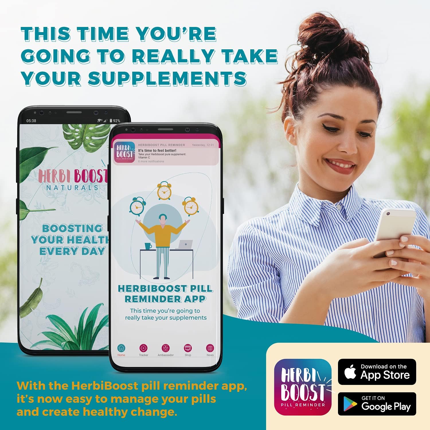 Extra Strength HERBI BOOST NATURALS Thyroid Support for Women - 1069mg Supplement with Iodine, Ashwagandha, L-Tyrosine, Zinc, Selenium - Metabolism & Focus Booster