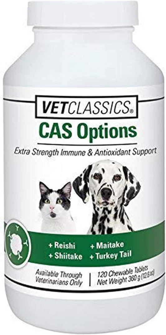 Extra Strength Immune Support Supplement for Dogs and Cats - 120 Chewable Tablets - Pet Antioxidant Care Formula