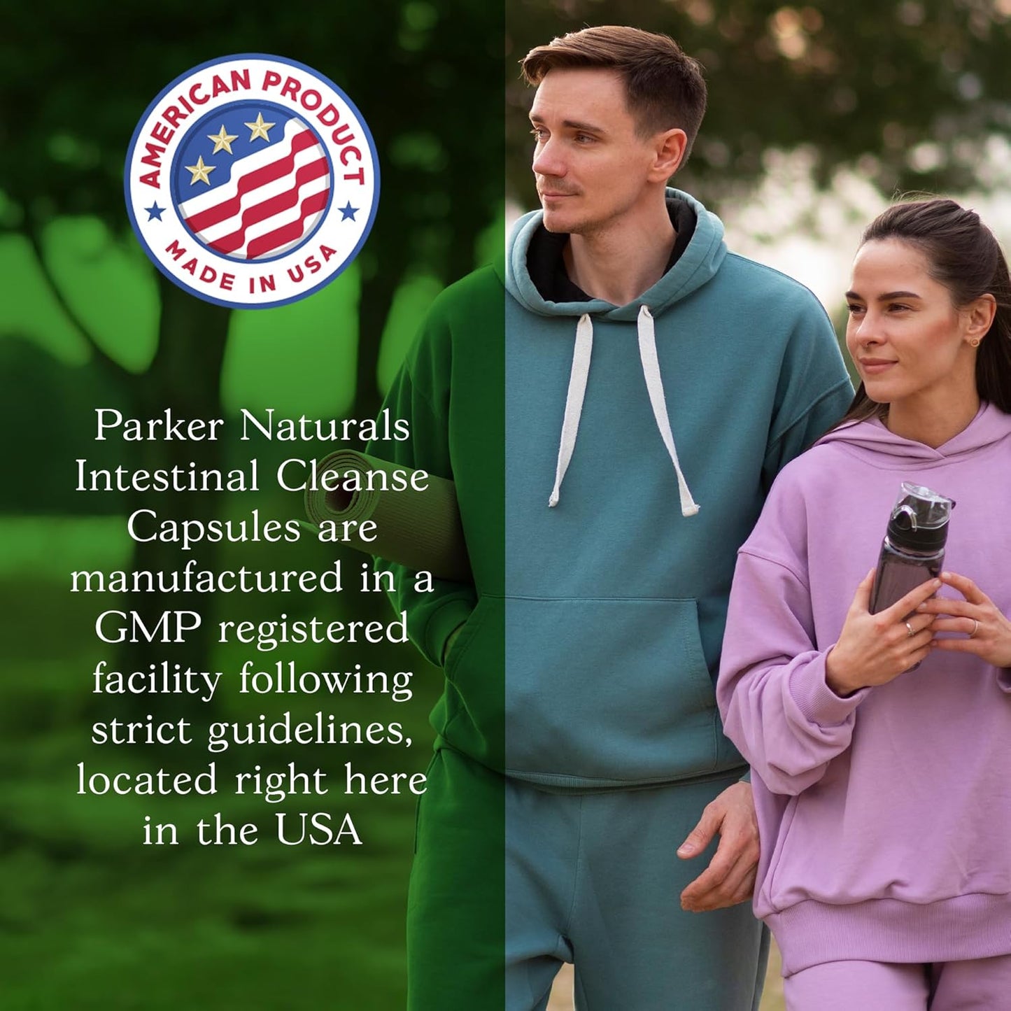 Extra Strength Intestinal Cleanse Capsules for Adults with Black Walnut Hull, Wormwood, and Echinacea - 60 Daily Detox Pills by Parker Naturals