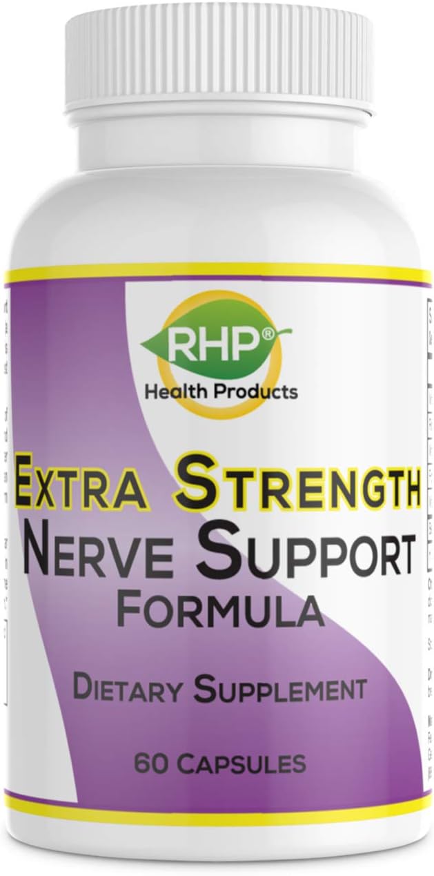 Extra Strength Nerve Support Formula for Nerve Repair and Regeneration - 60 Capsules