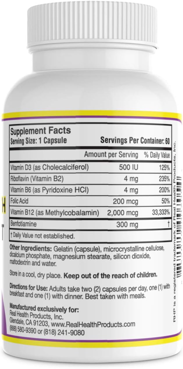 Extra Strength Nerve Support Formula for Nerve Repair and Regeneration - 60 Capsules