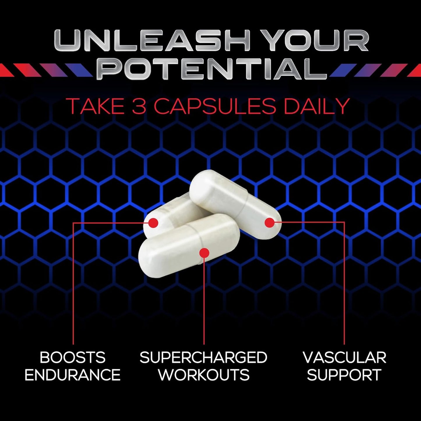 Extra Strength Nitric Oxide Booster with L-Arginine & Citrulline - 3X Strength Support for Muscle, Heart, & Energy - Non-GMO Supplement for Men and Women - 240 Capsules