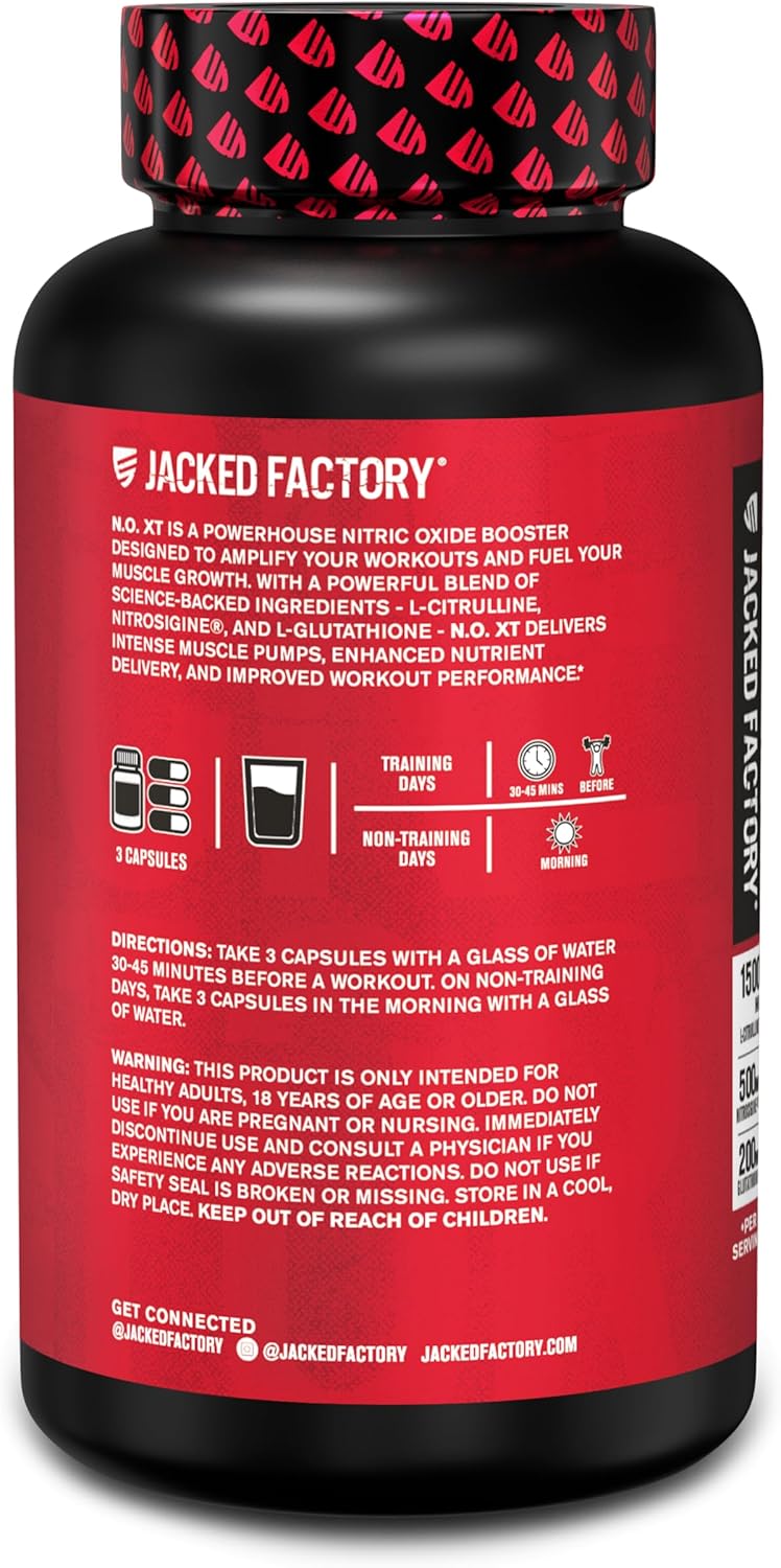 Extra Strength Nitric Oxide Supplement for Muscle Growth, Pumps, Vascularity, & Energy - Pre Workout Muscle Builder with L Arginine & L Citrulline - 270 Veggie Pills