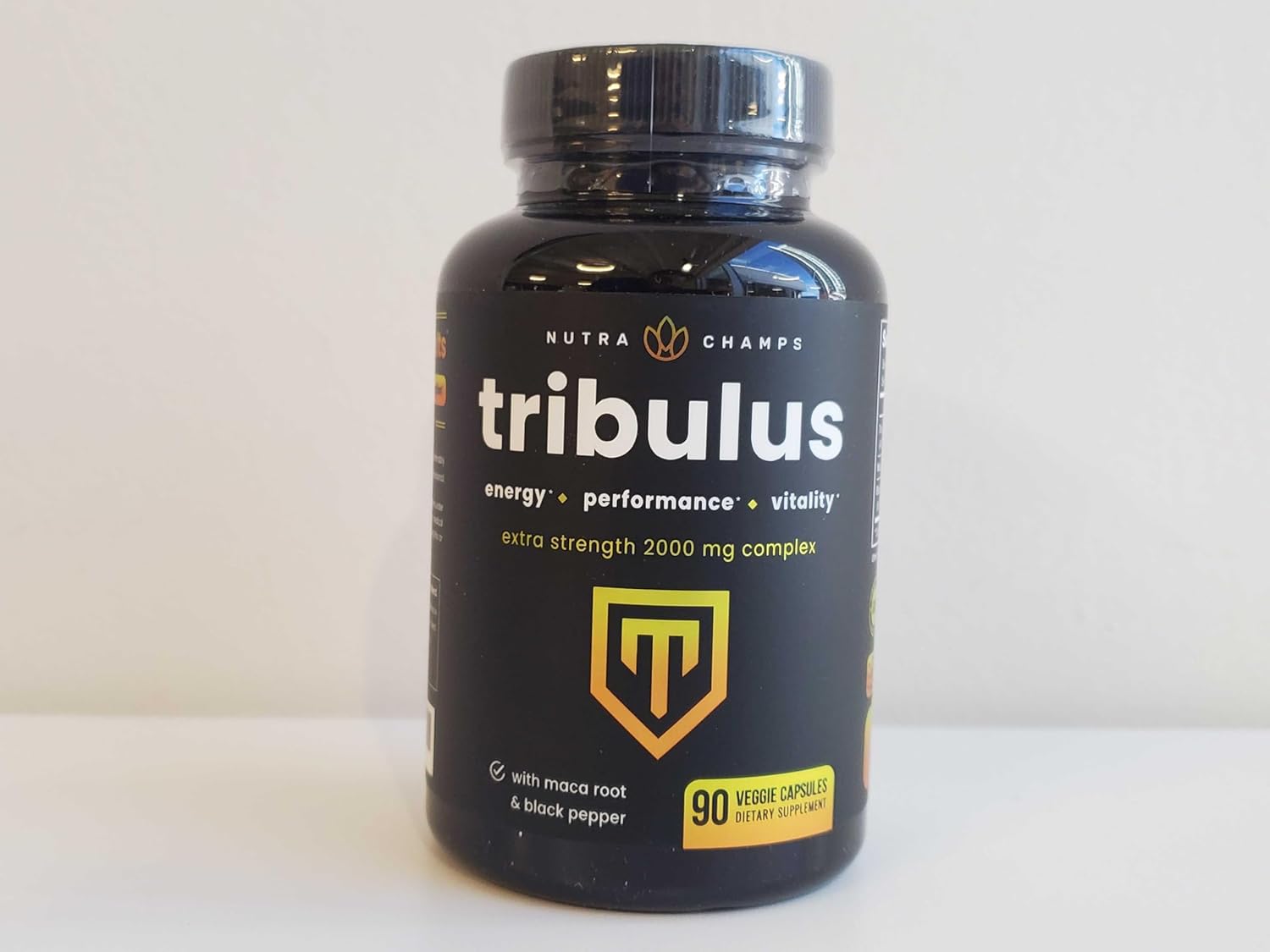 Extra Strength NutraChamps Tribulus Terrestris Supplement for Men - 2000mg Energy Booster, Vitality, Stamina & Performance Support - 90 Vegan Capsules