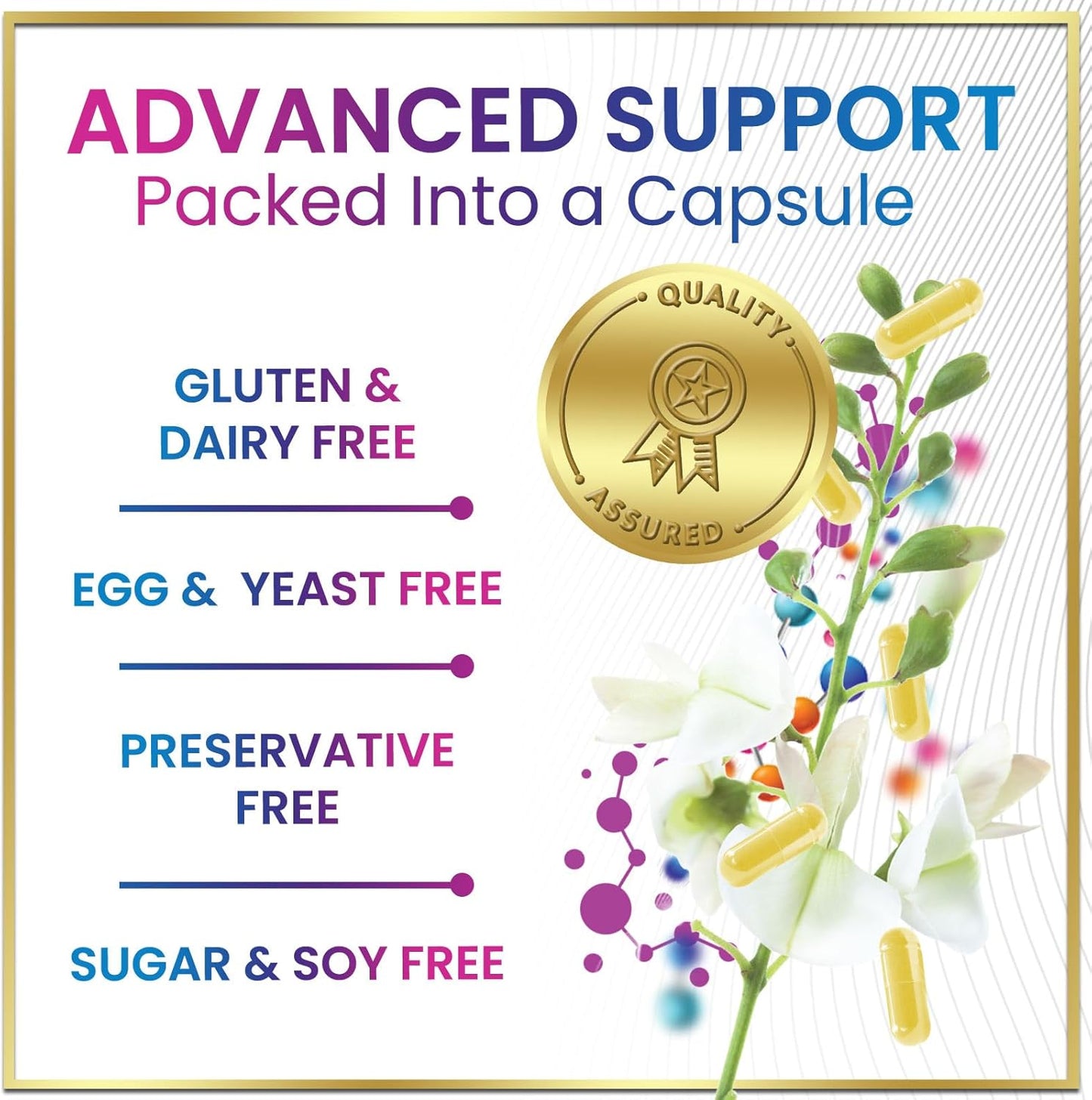 Extra Strength Quercetin 500mg Capsules - Supports Immune & Heart Health - Antioxidant & Respiratory Support - Gluten Free - Non-GMO - 60 Capsules