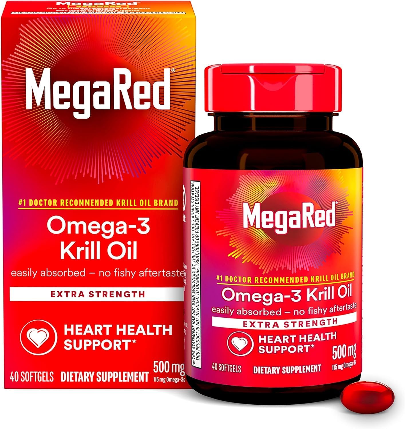 Extra Strength Schiff Vitamins Mega Red Softgels - 45 Count