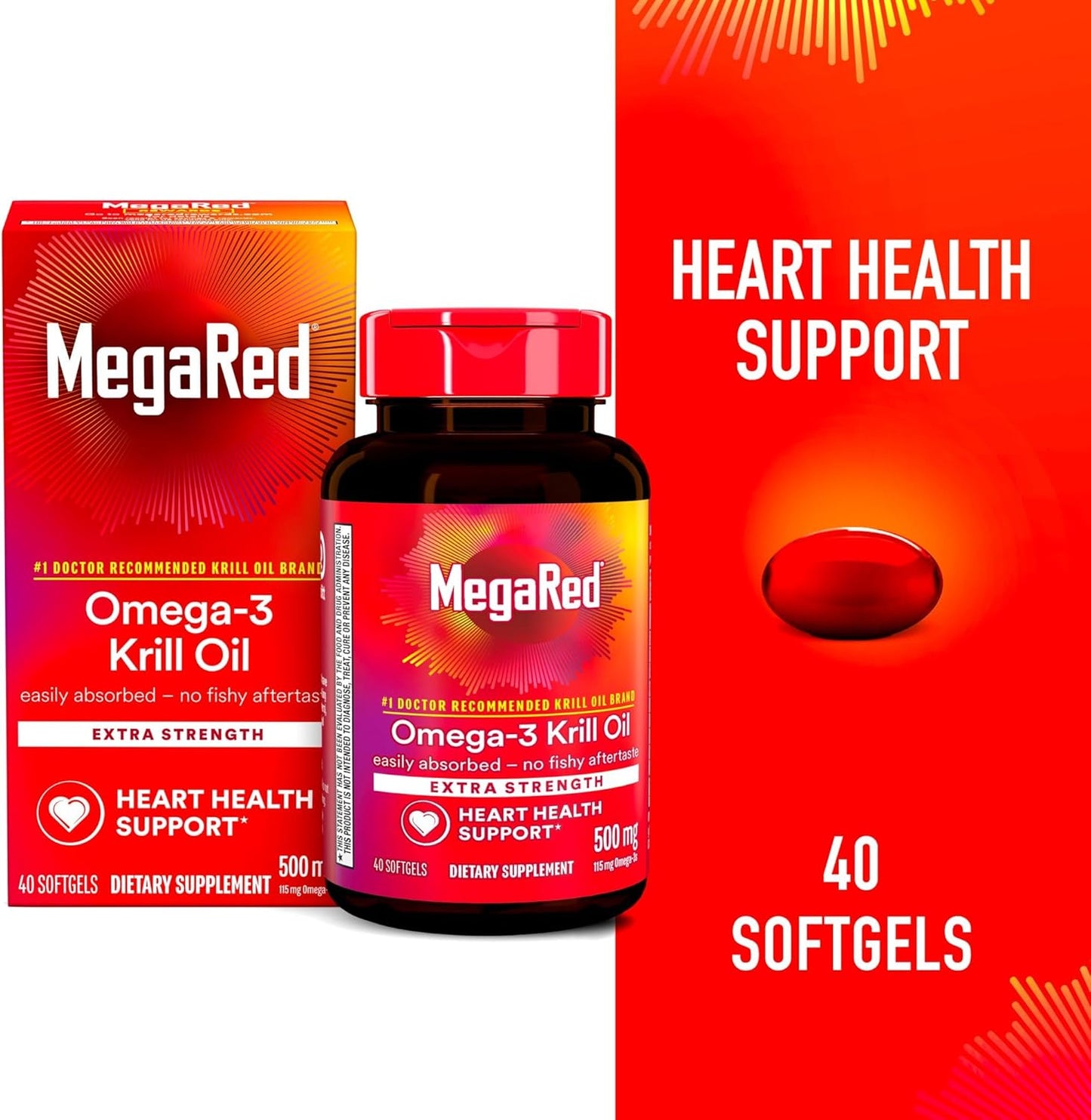Extra Strength Schiff Vitamins Mega Red Softgels - 45 Count