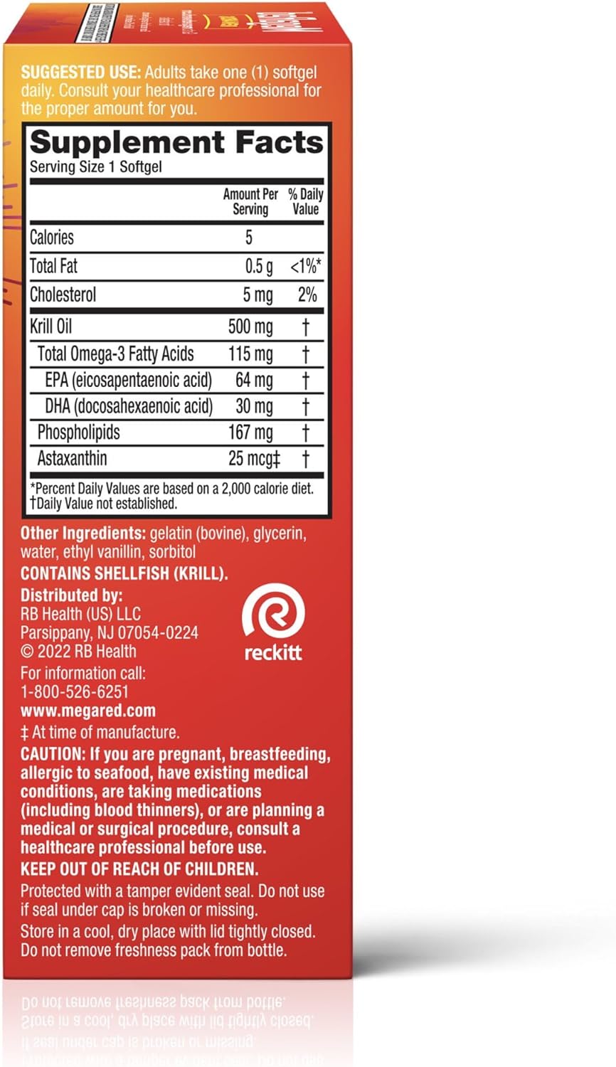 Extra Strength Schiff Vitamins Mega Red Softgels - 45 Count