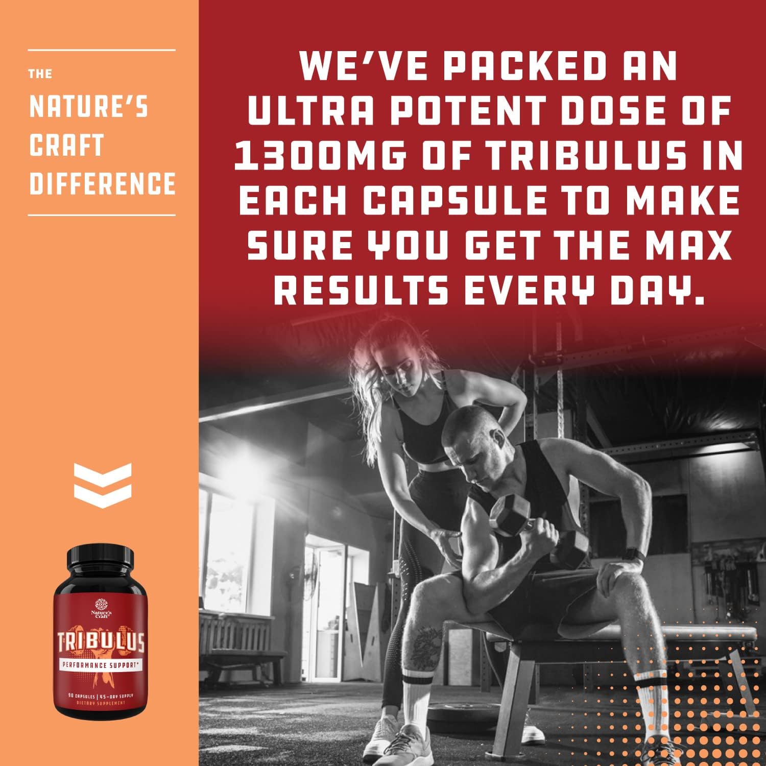 Extra Strength Test Booster and Tribulus Terrestris Extract Bundle - Natural Energy Supplement with Horny Goat Weed for Men and Women