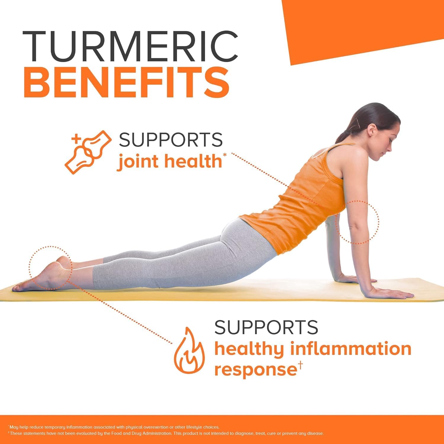 Extra Strength Turmeric Curcumin Supplement for Joint Health - 95% Curcuminoids - Natural Support for Inflammatory Response - High Absorption - Gluten-Free - 180 Count