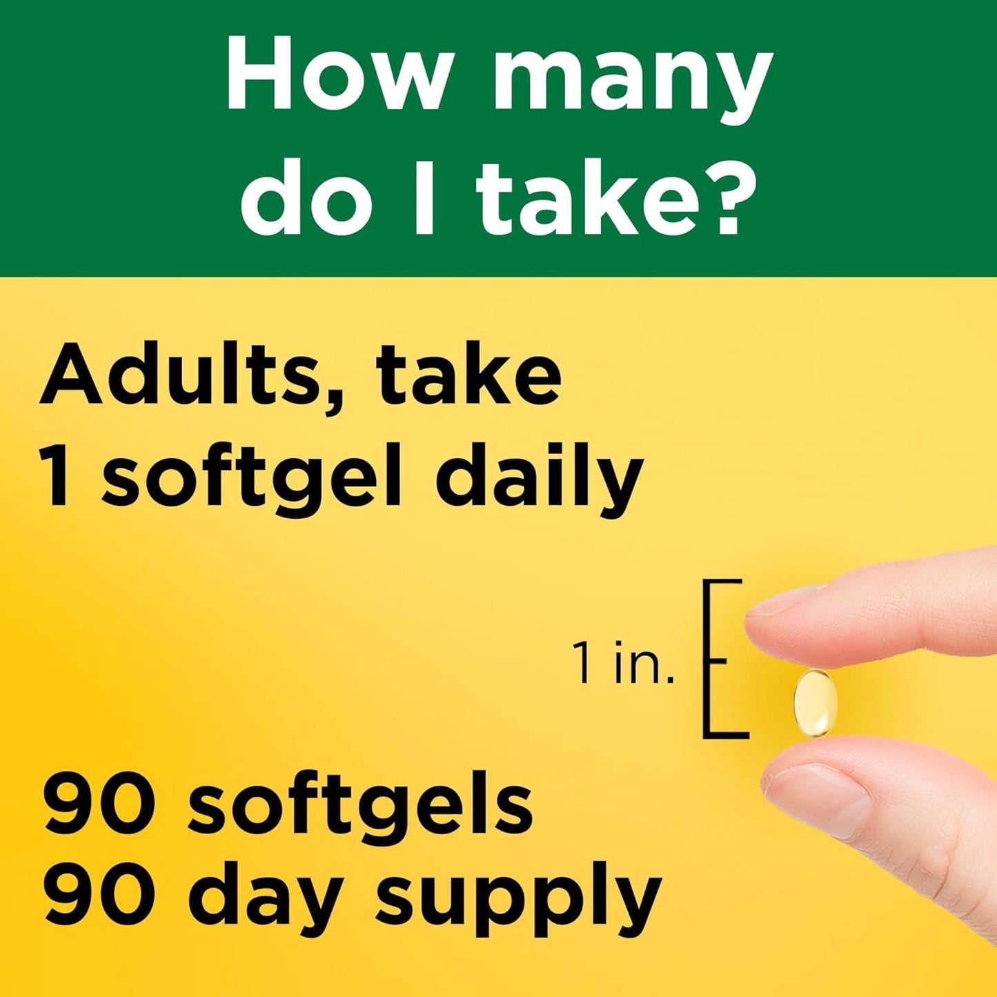 Extra Strength Vitamin D3 5000 IU Softgels for Bone, Teeth, Muscle & Immune Health Support - 90 Day Supply