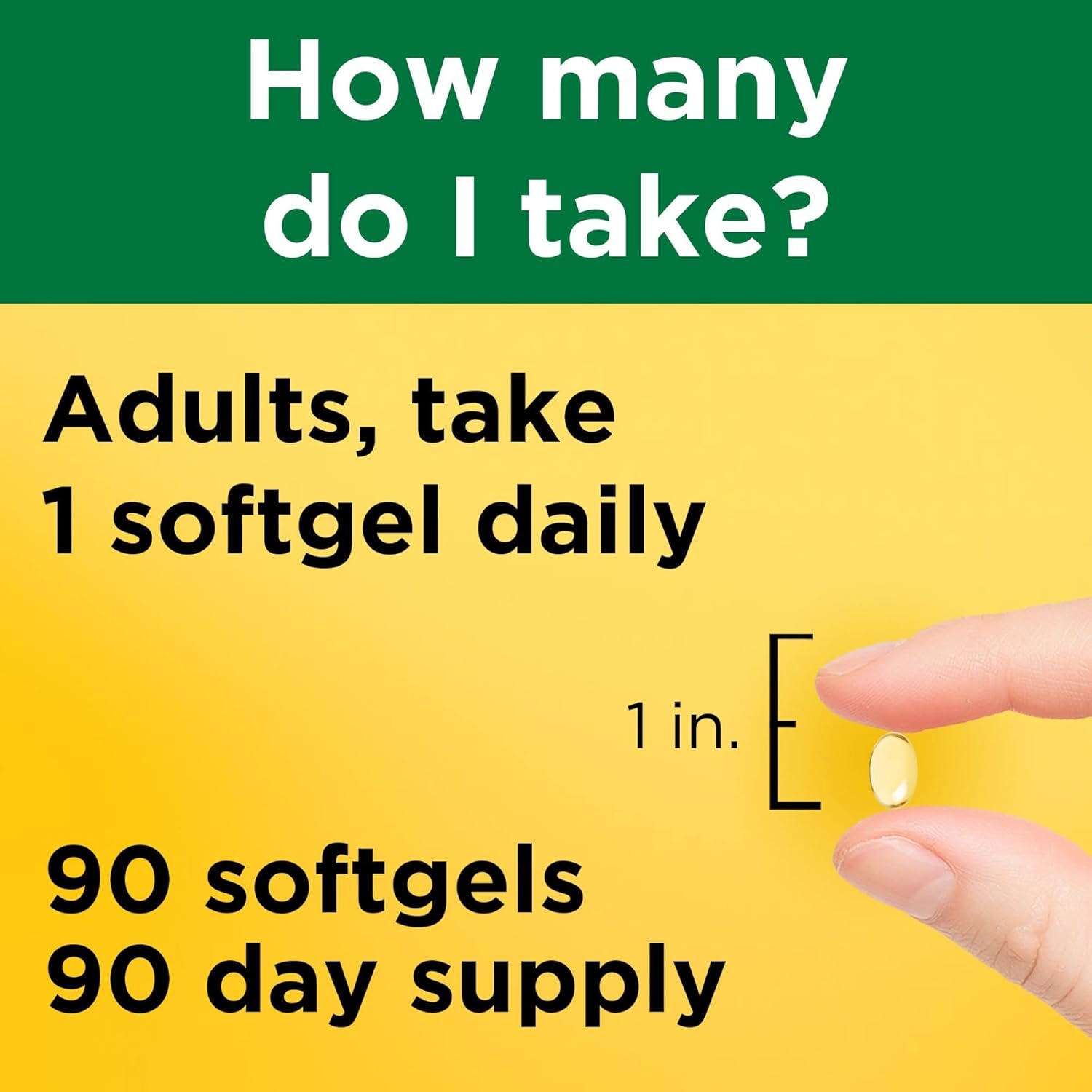 Extra Strength Vitamin D3 5000 IU Softgels for Bone, Teeth, Muscle & Immune Health Support - 90 Day Supply