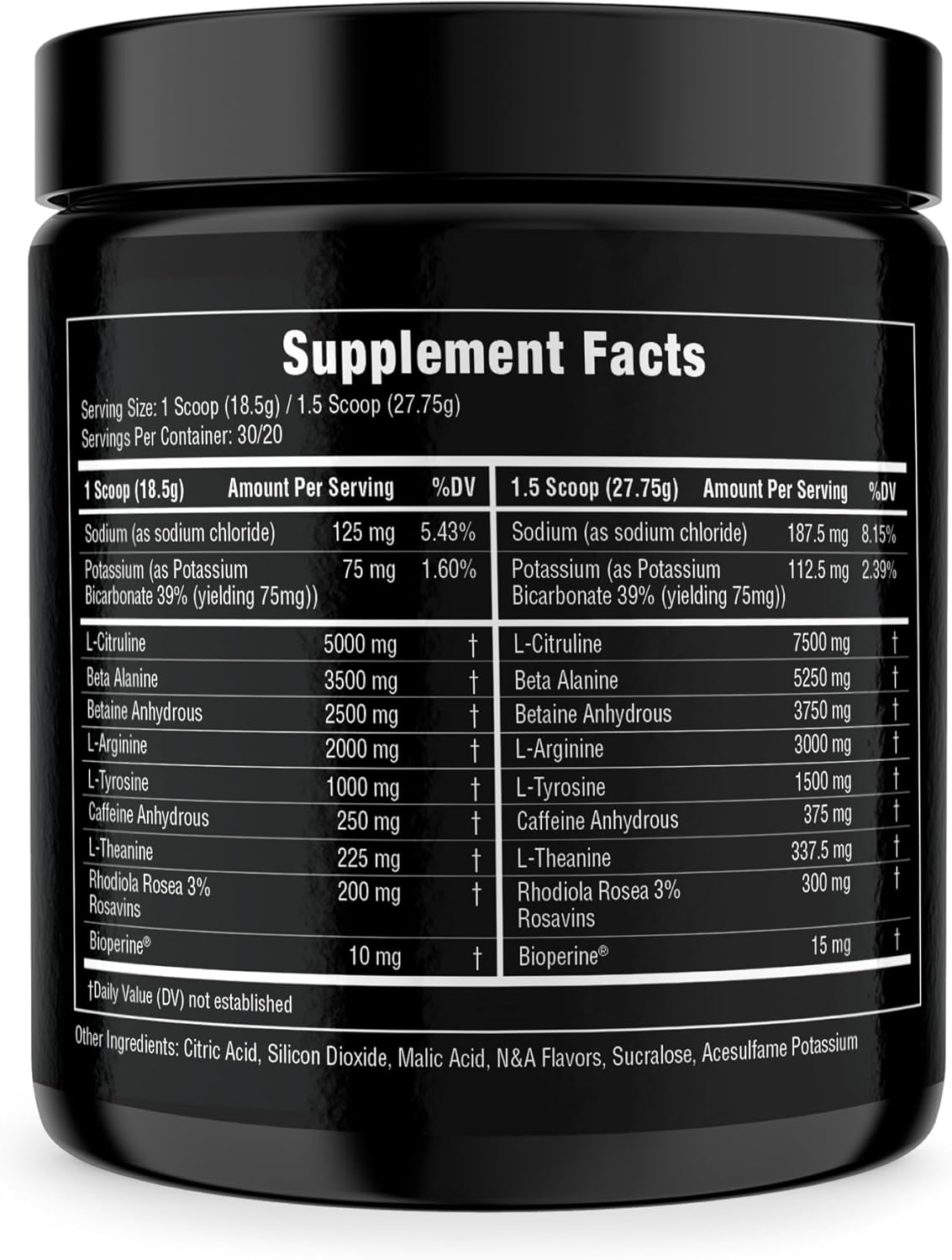 Extreme Energy and Focus Pre-Workout Powder with L-Citrulline and Beta-Alanine - 30 Servings - 1.22 Pound
