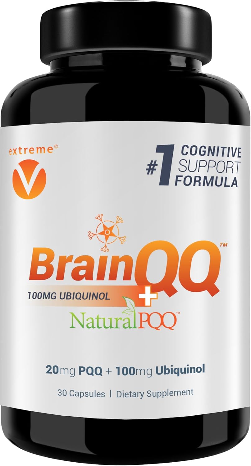 Extreme V, Inc BrainQQ: High Absorption Nootropic Formula for Concentration, Focus, and Memory Peak Performance - Ubiquinol (QH) and Natural PQQ Included