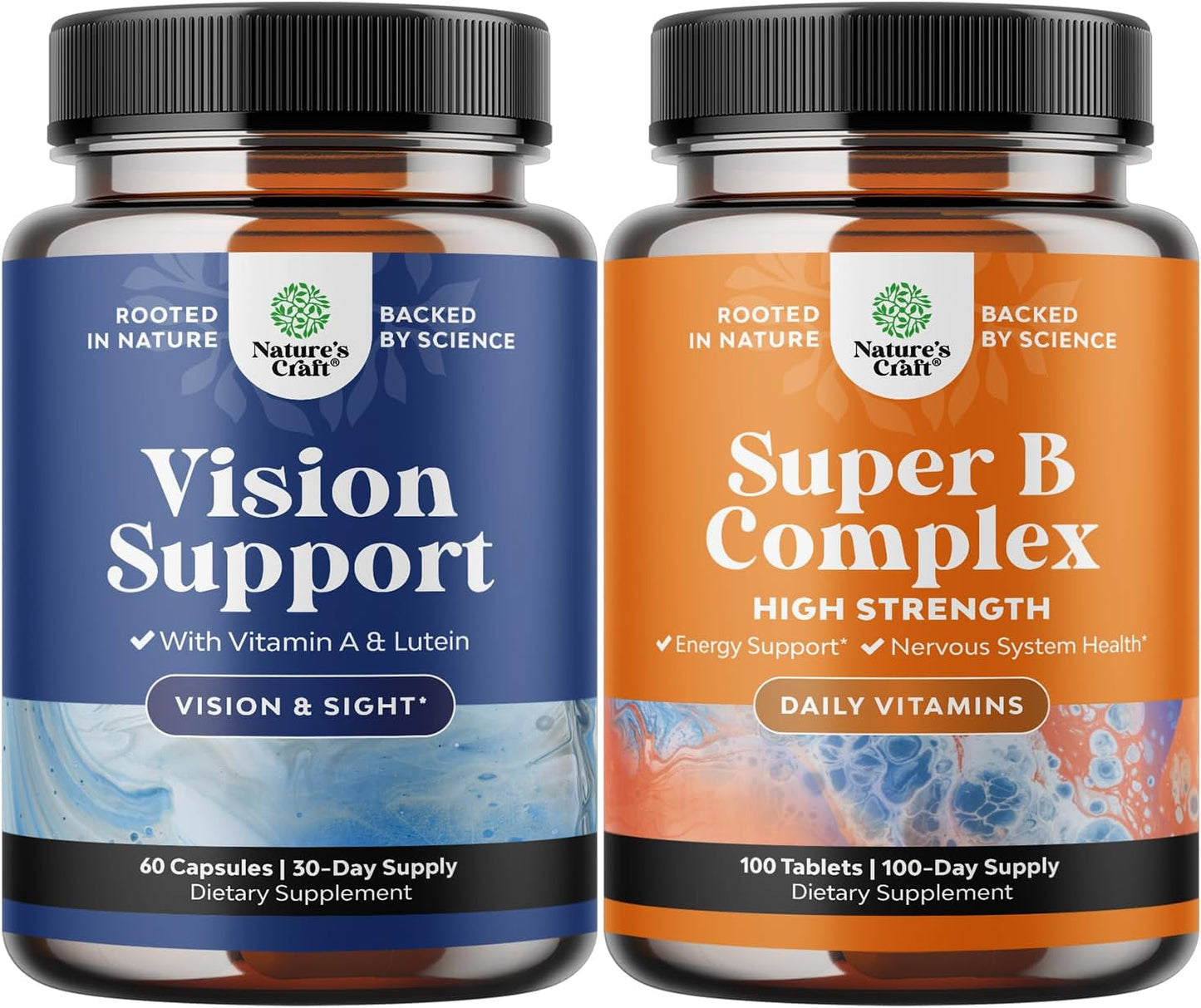 Eye Health & Multivitamin Bundle for Adults: Complete Vision Support, Immune Boost, Memory Enhancement, & Blue Light Protection